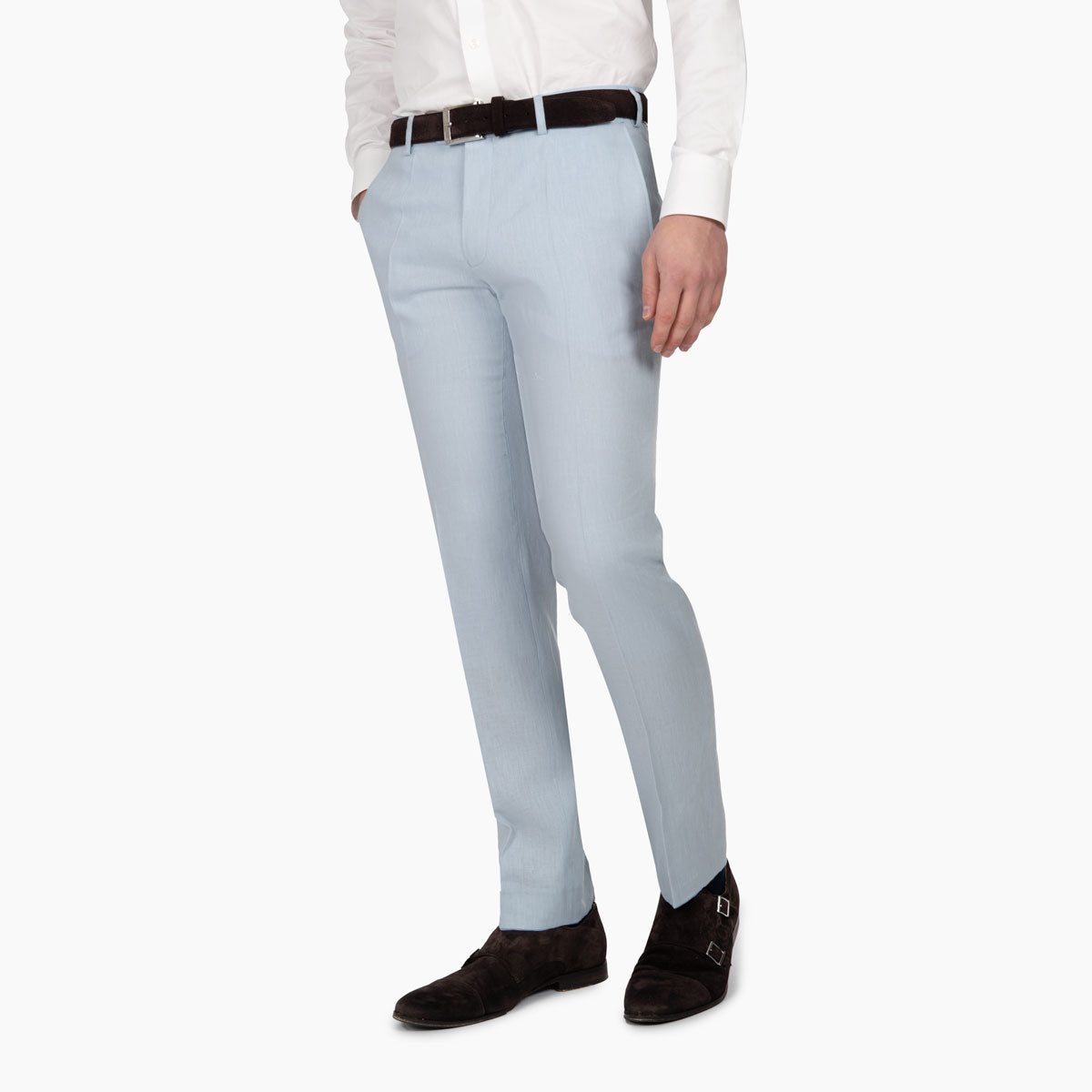 Baukastenhose Siena aus Leinen in Hellblau hellblau Bild 1