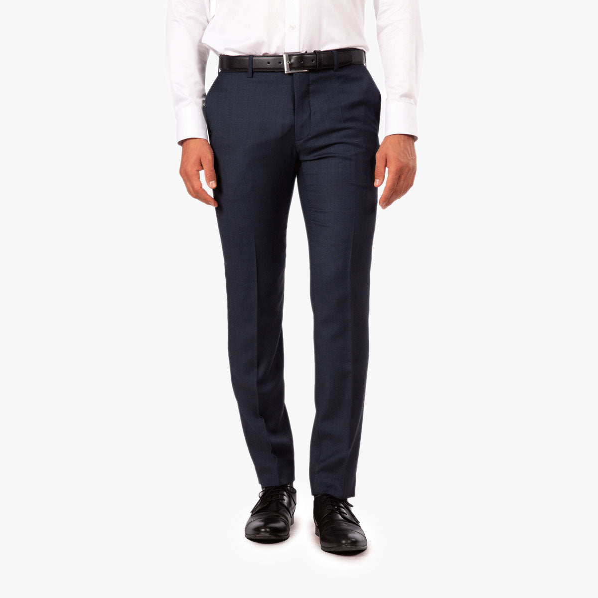 Baukastenhose Siena mit Birdseye-Struktur in dkl. blau blue Bild 1