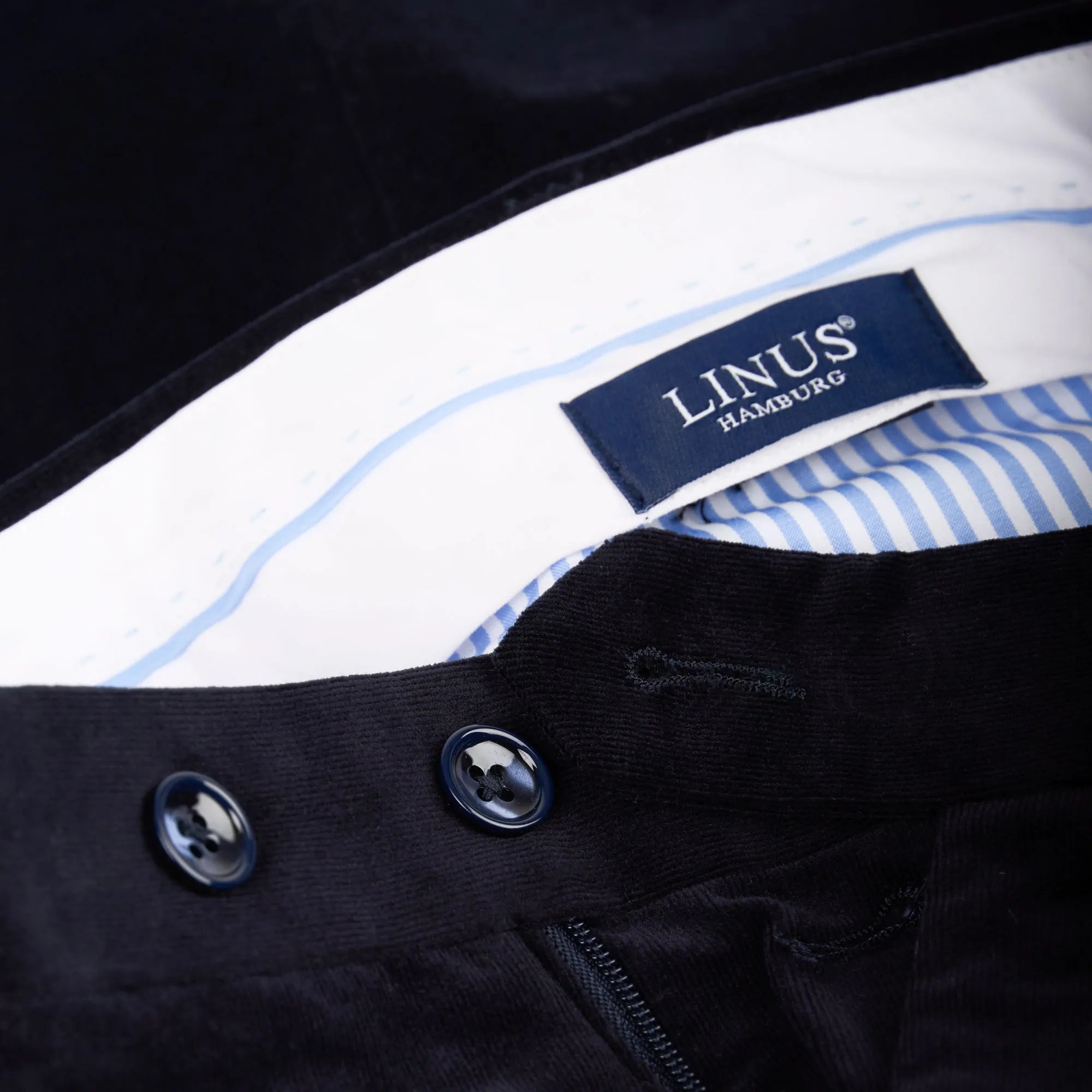 Hose Siena aus Feincord in Dunkelblau dkl. blau Bild 3