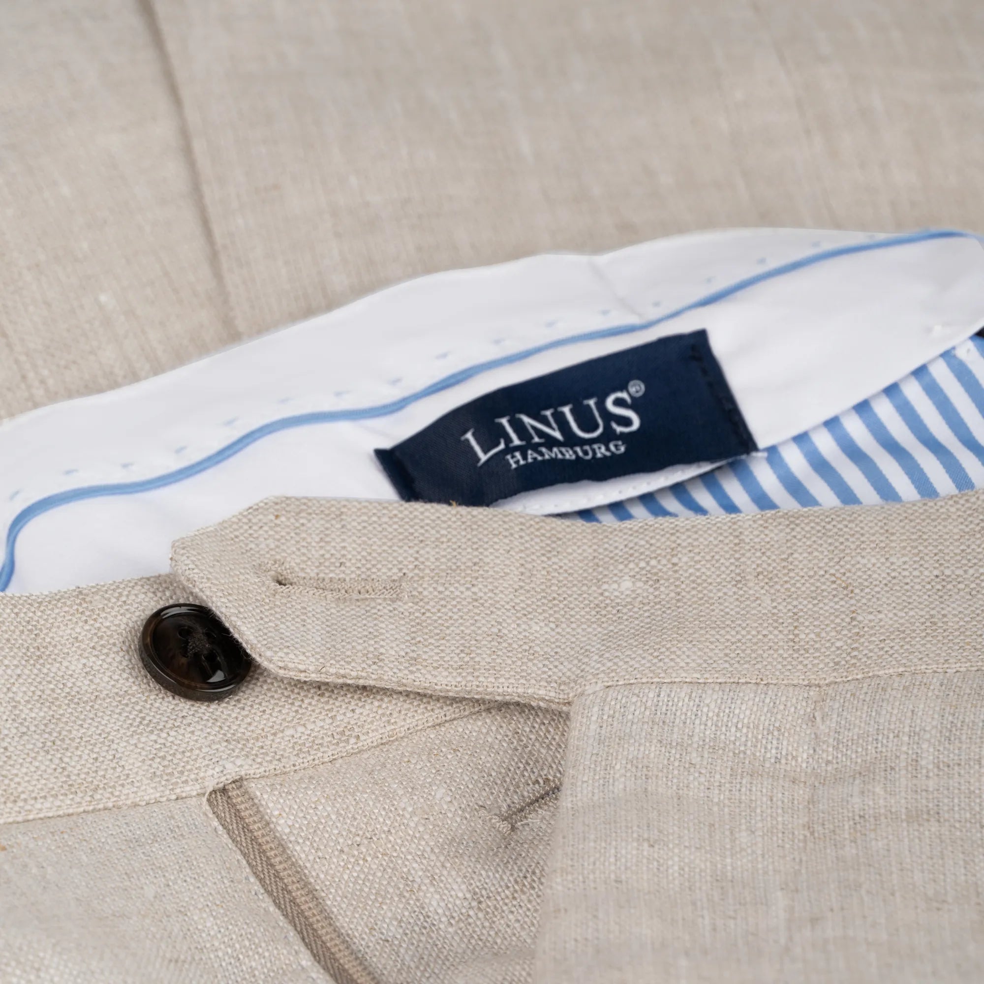 Baukastenhose Siena aus Leinen in hellbeige beige Bild 3