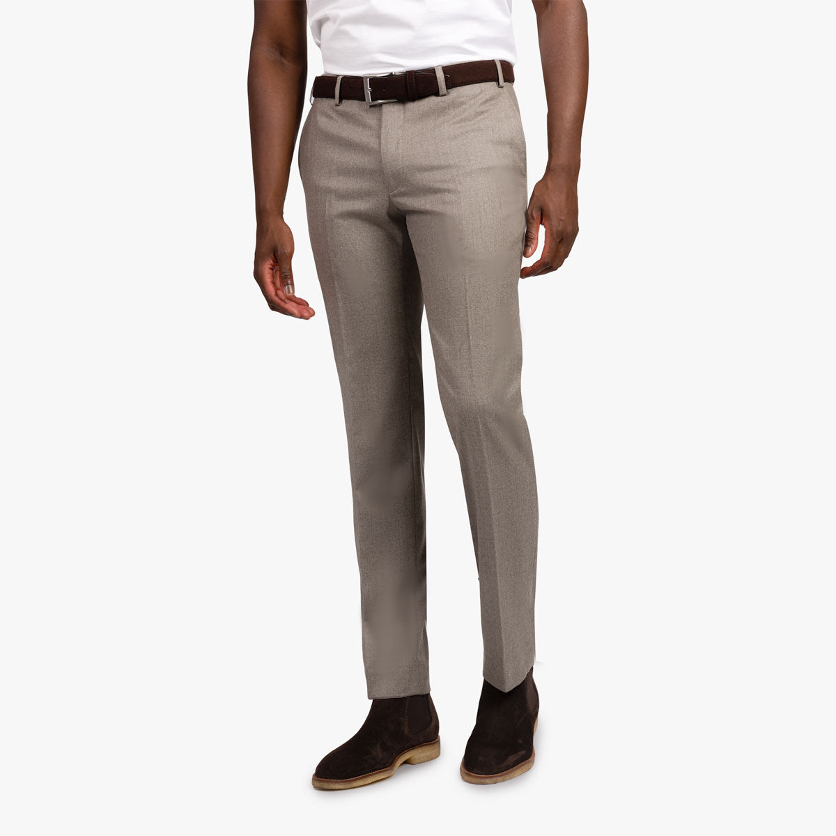 Hose Siena/R aus Schurwolle in hellbraun middlebrown Bild 1