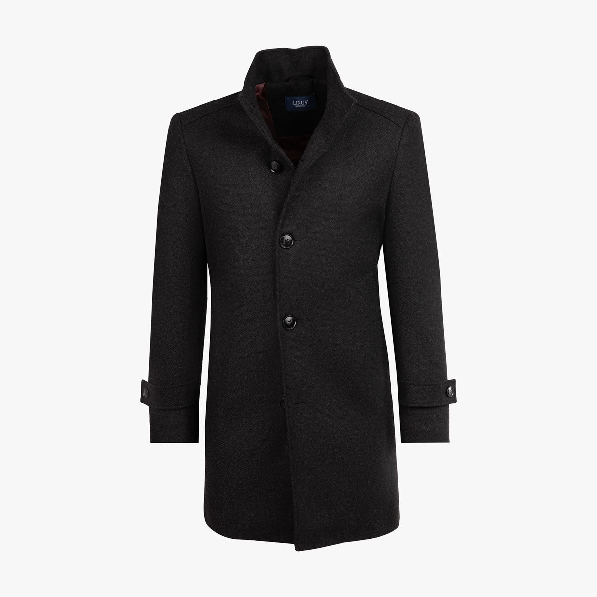Kurzmantel München mit Kaschmir in dunkelgrau antra Bild 4