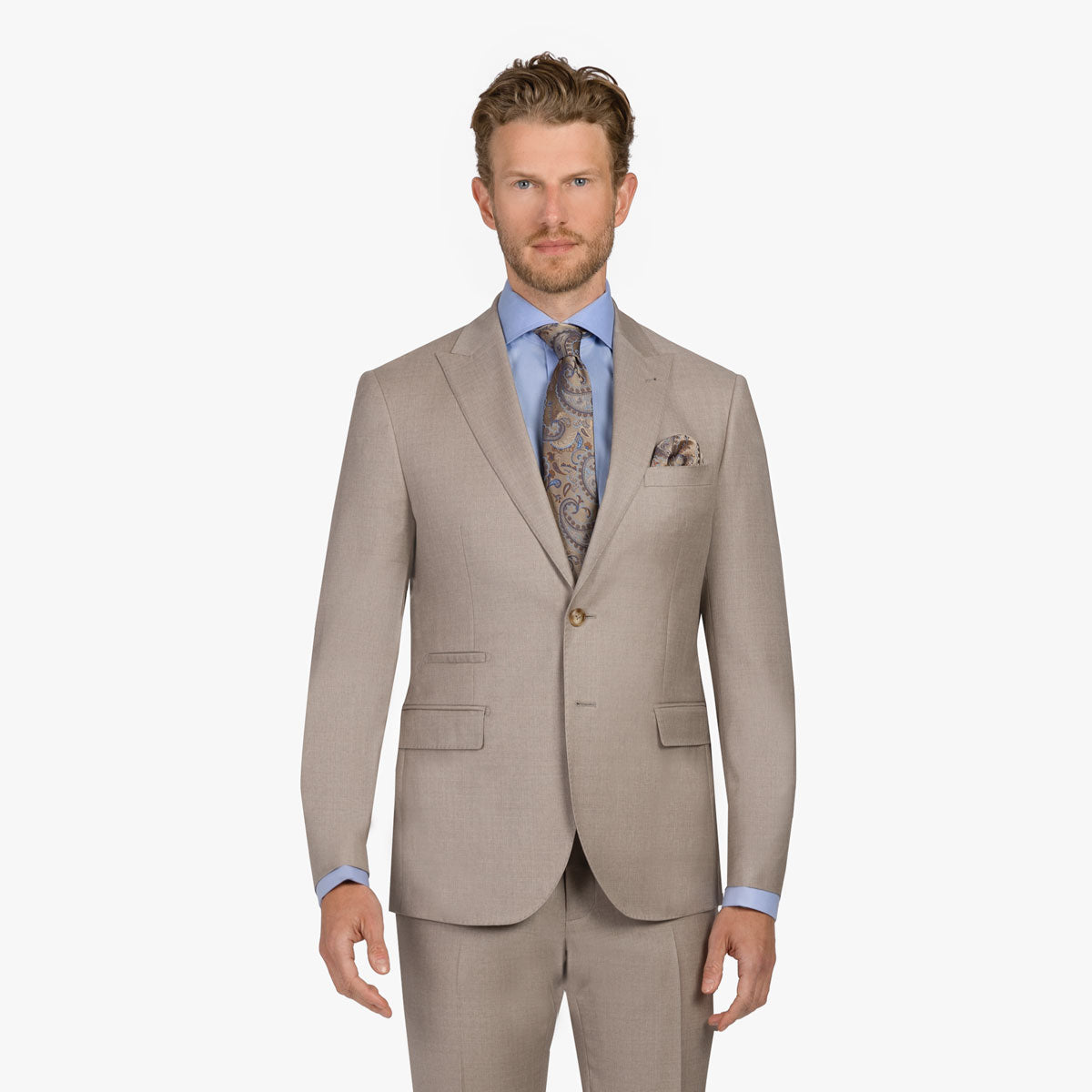 Baukastensakko Fano aus Schurwolle in beige beige Bild 1