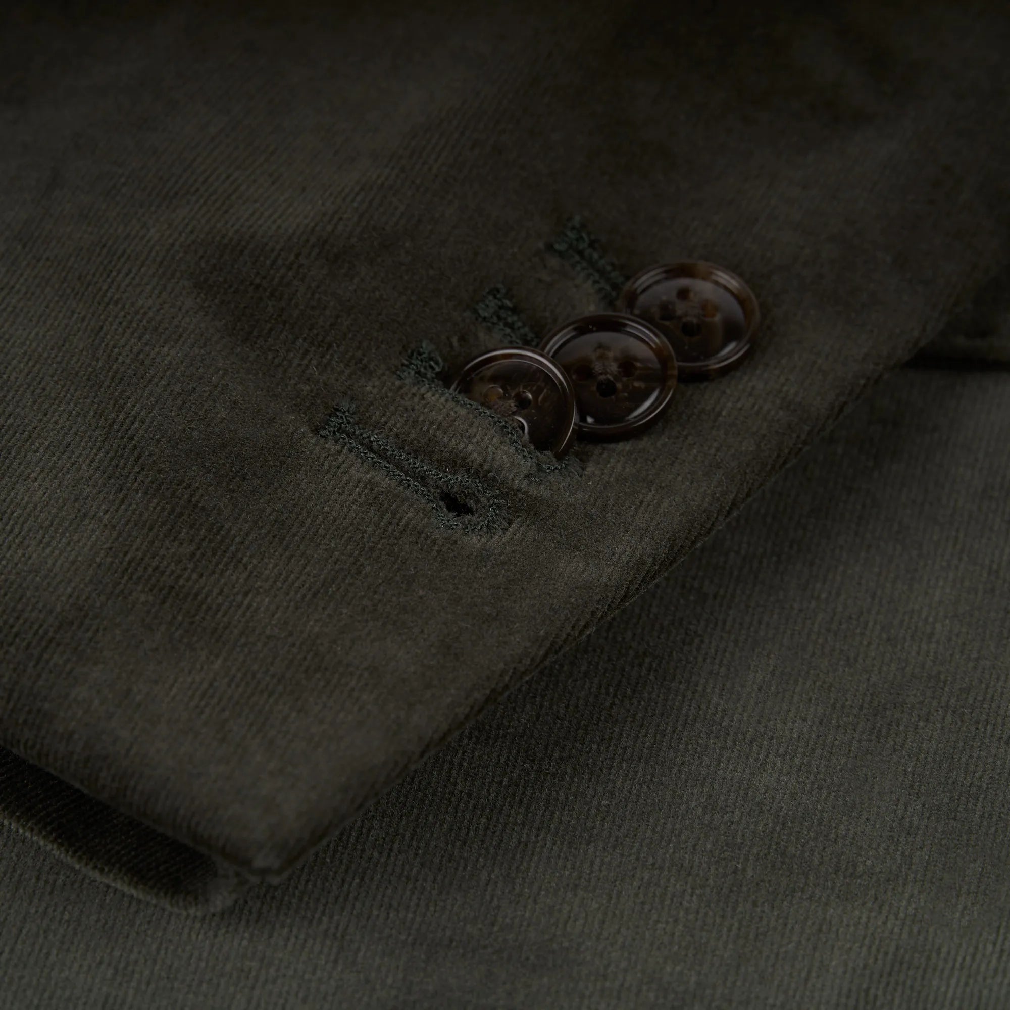 Sakko Genf aus Feincord in Olivgrün dkl. grün Bild 6