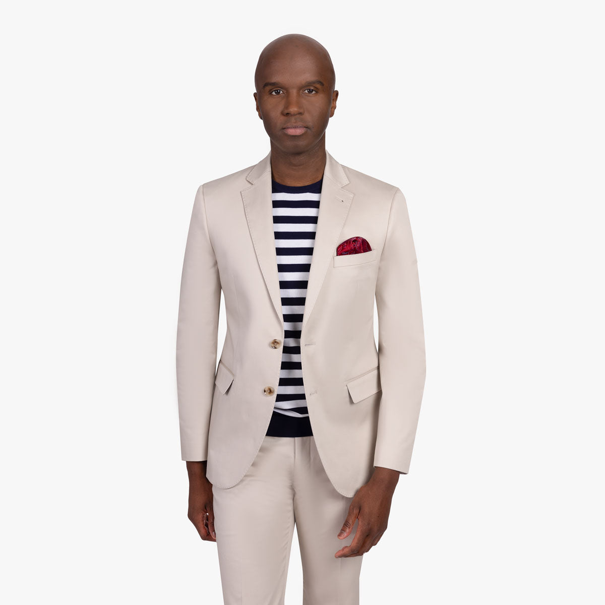 Baukastensakko Genf aus Baumwolle in hellbeige beige Bild 1