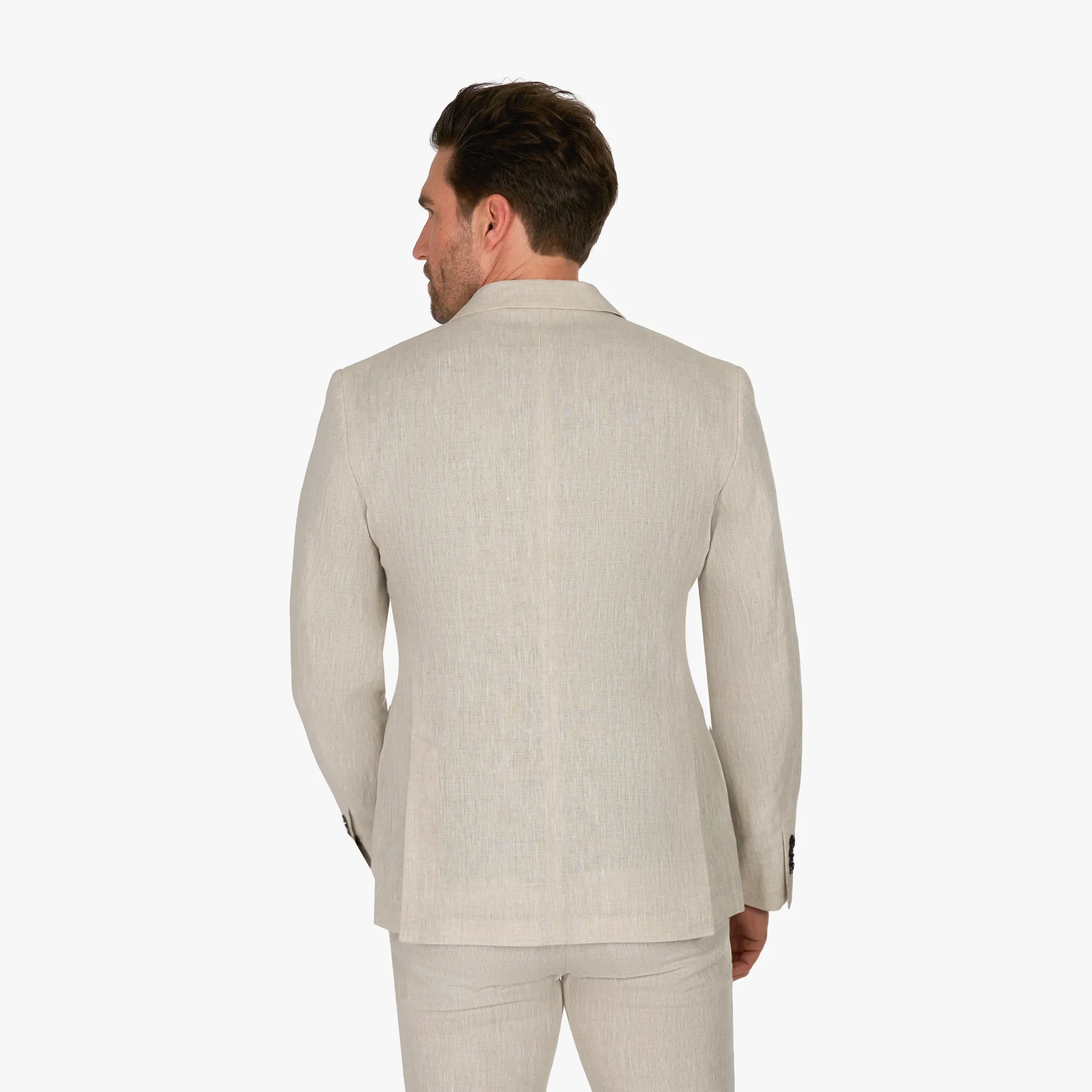 Baukastensakko Genf aus Leinen in Hellbeige beige Bild 2