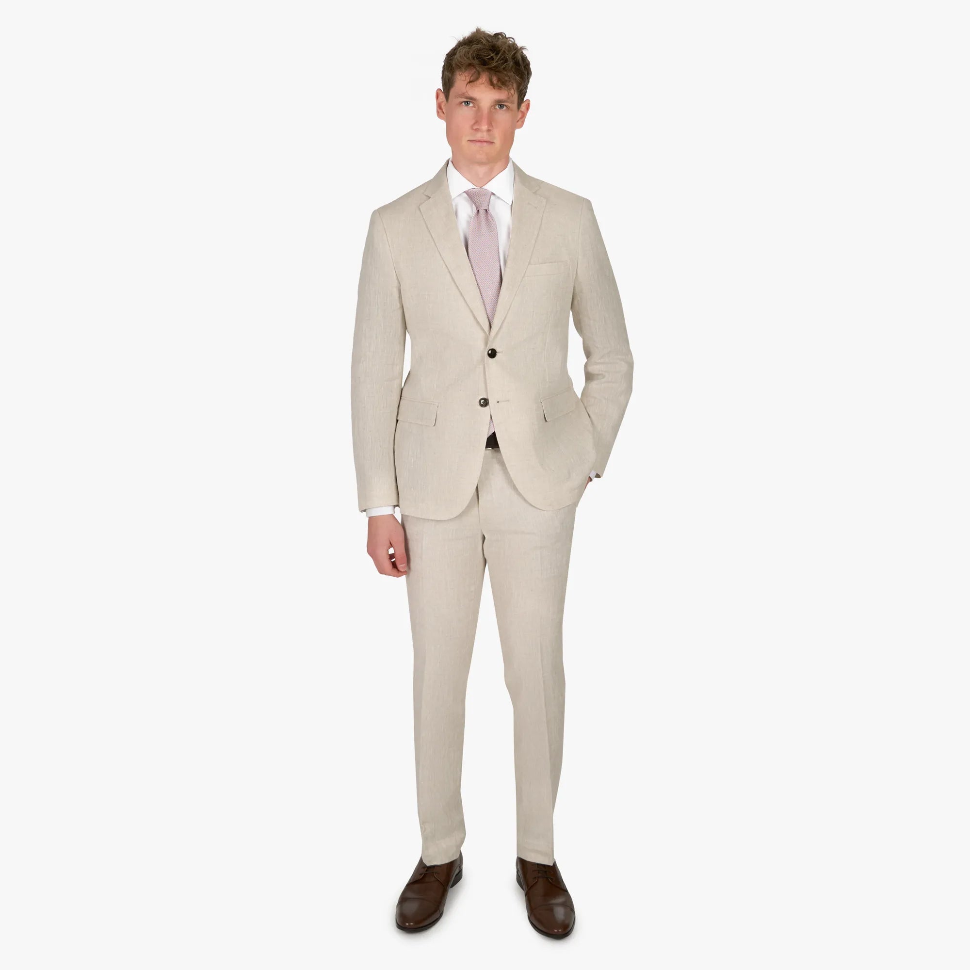 Baukastensakko Genf aus Leinen in Hellbeige beige Bild 7