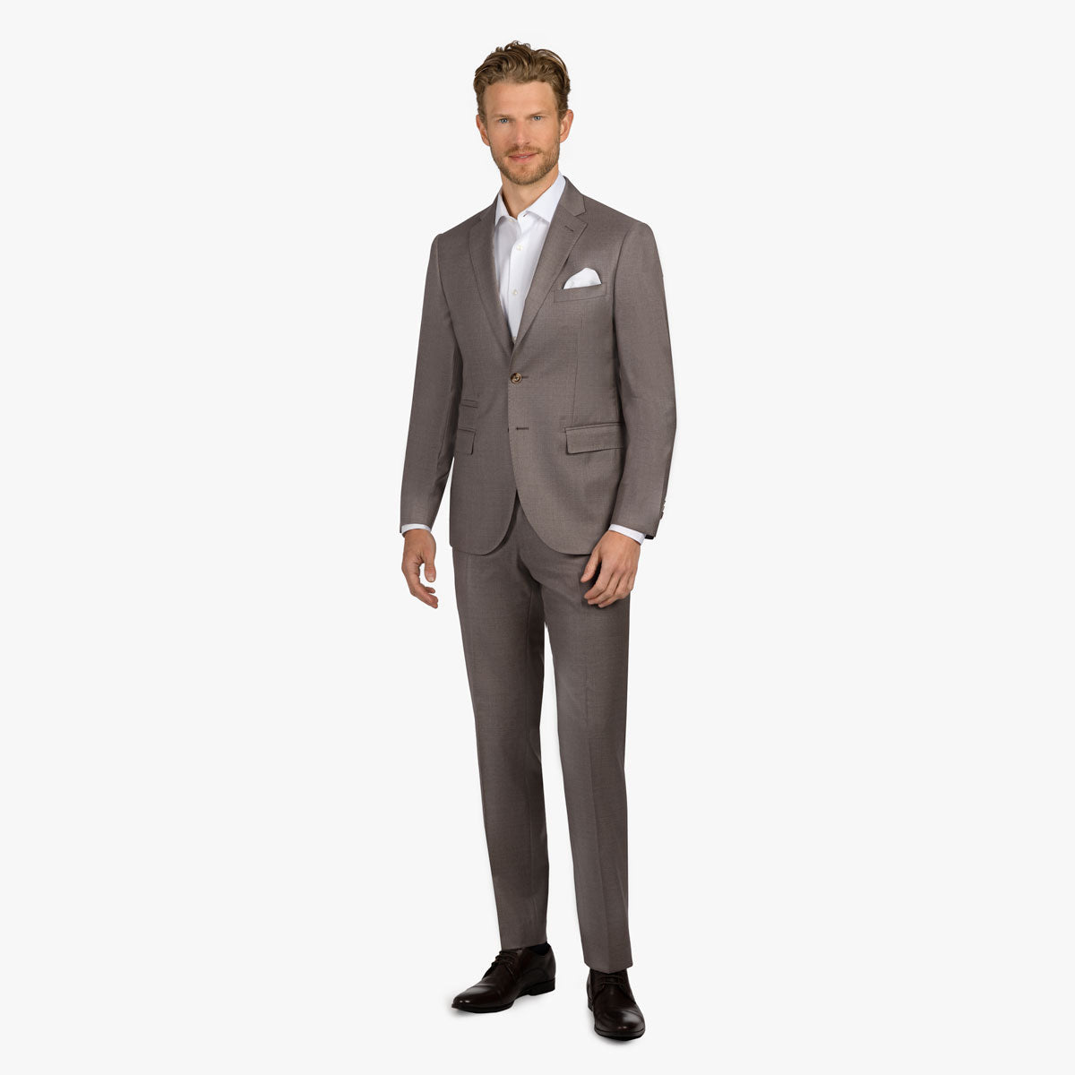 Baukastensakko Pesaro aus Schurwolle in hellbraun hellbraun Bild 6