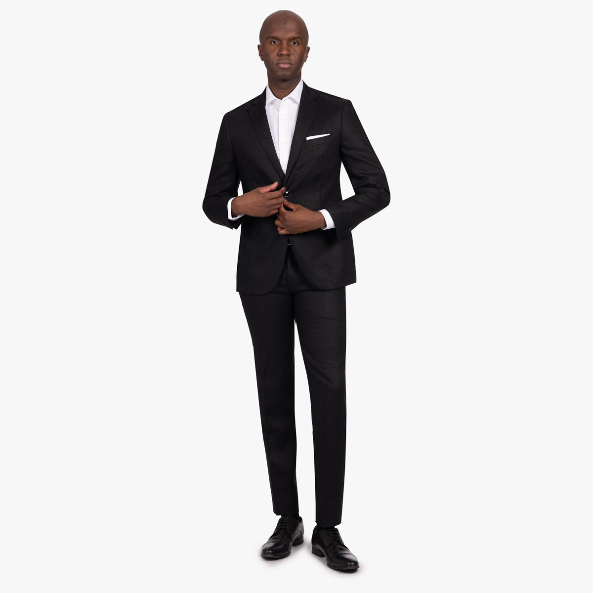 Baukastensakko Pesaro aus Leinen in schwarz schwarz Bild 4