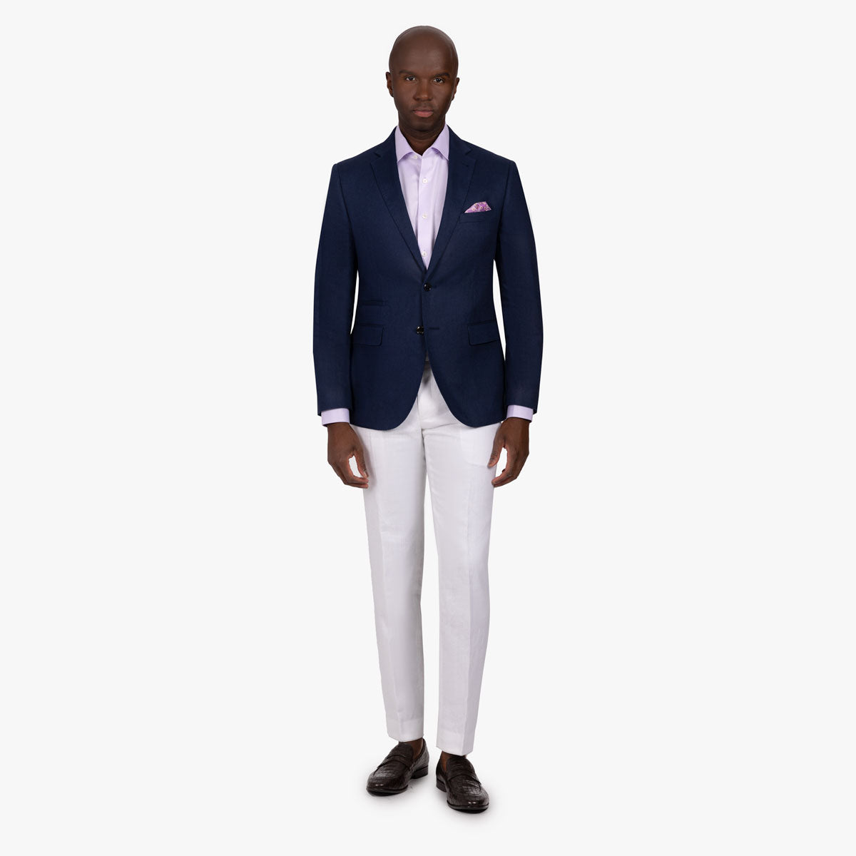 Baukastensakko Pesaro aus Leinen in blau blau Bild 5