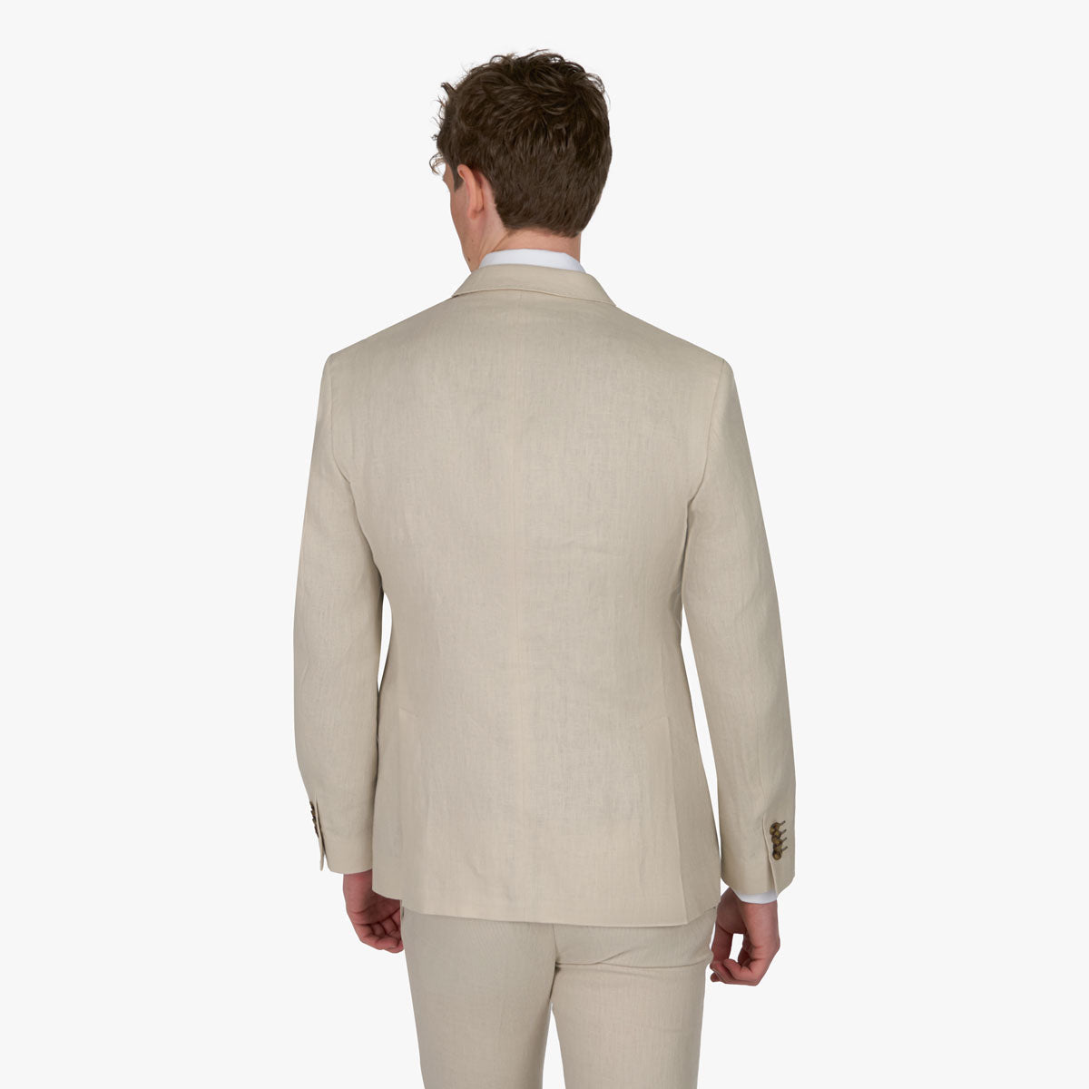 Baukastensakko aus reinem Leinen in beige beige Bild 2