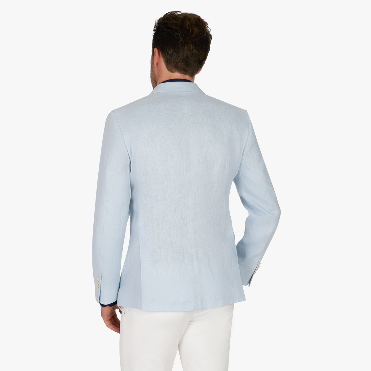 Baukastensakko aus reinem Leinen in hellblau hellblau Bild 2