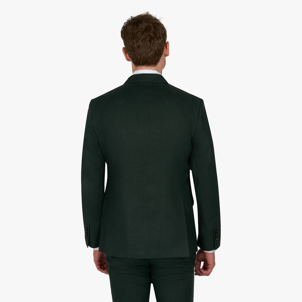 Baukastensakko aus reinem Leinen in dunkelgrün dkl. grün Bild 2