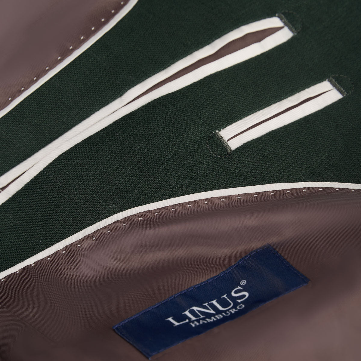 Baukastensakko aus reinem Leinen in dunkelgrün dkl. grün Bild 5