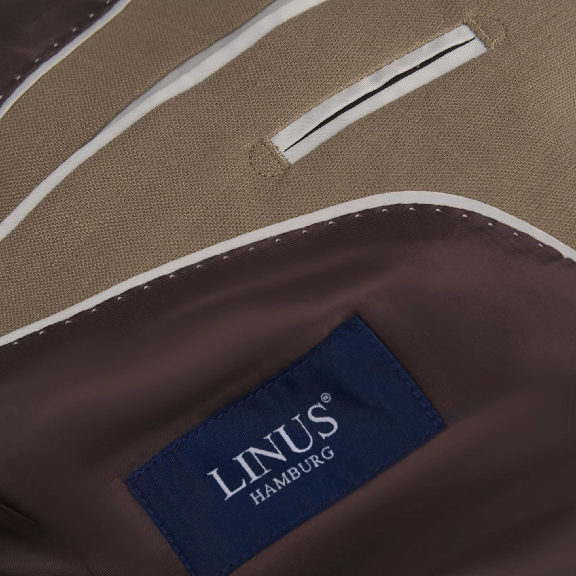 Baukastensakko aus reinem Leinen in hellbraun hellbraun Bild 6