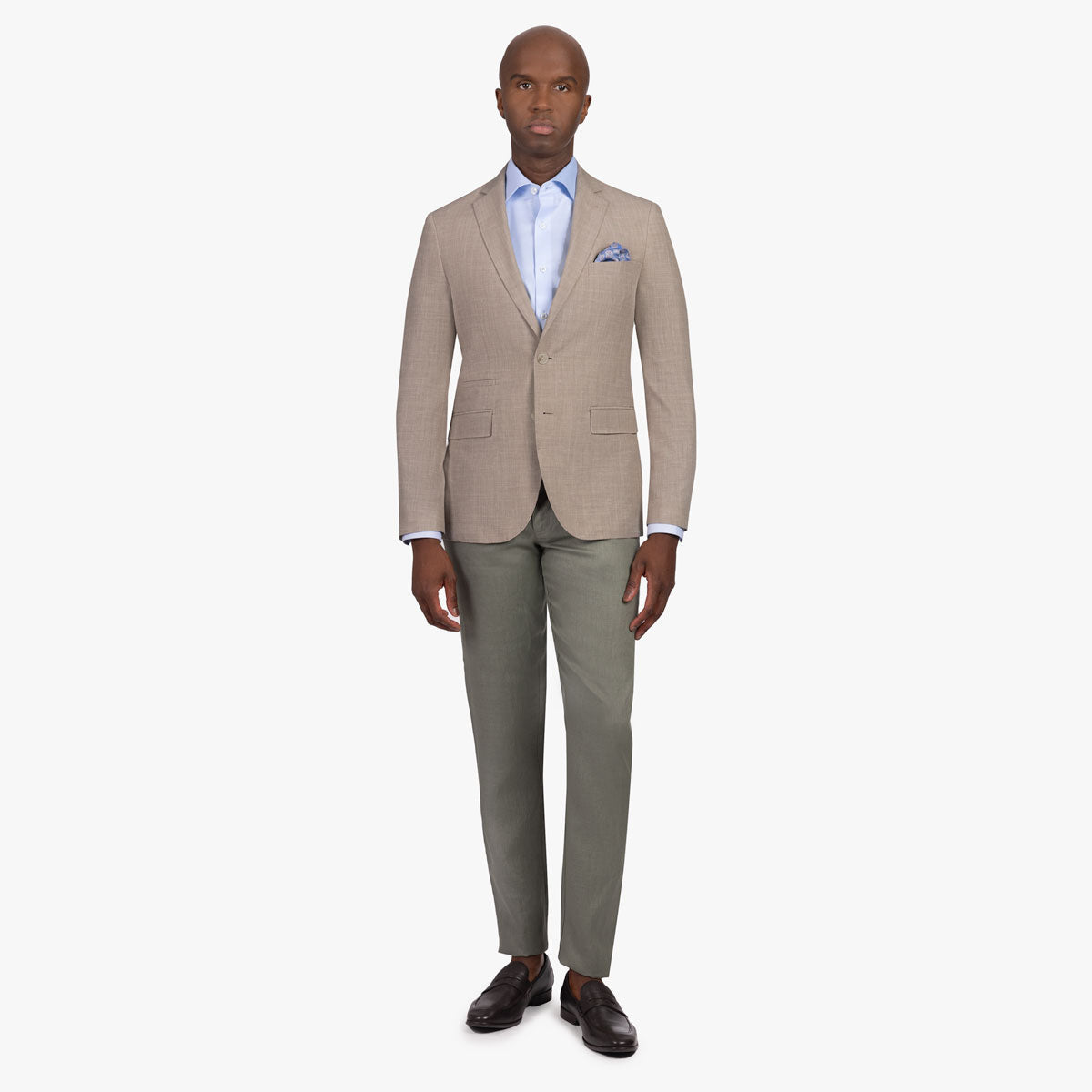 Baukastensakko Pesaro aus Wolle, Seide, Leinen in hellbeige beige Bild 8