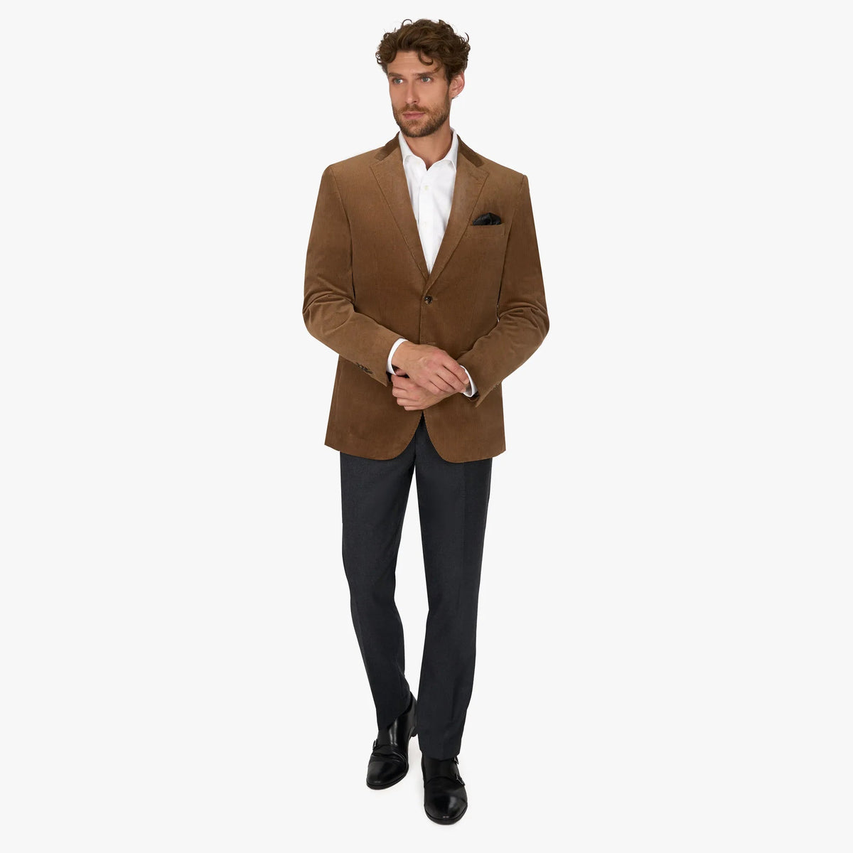 Baukastensakko Prato aus Cord in Cognac cognac Bild 8