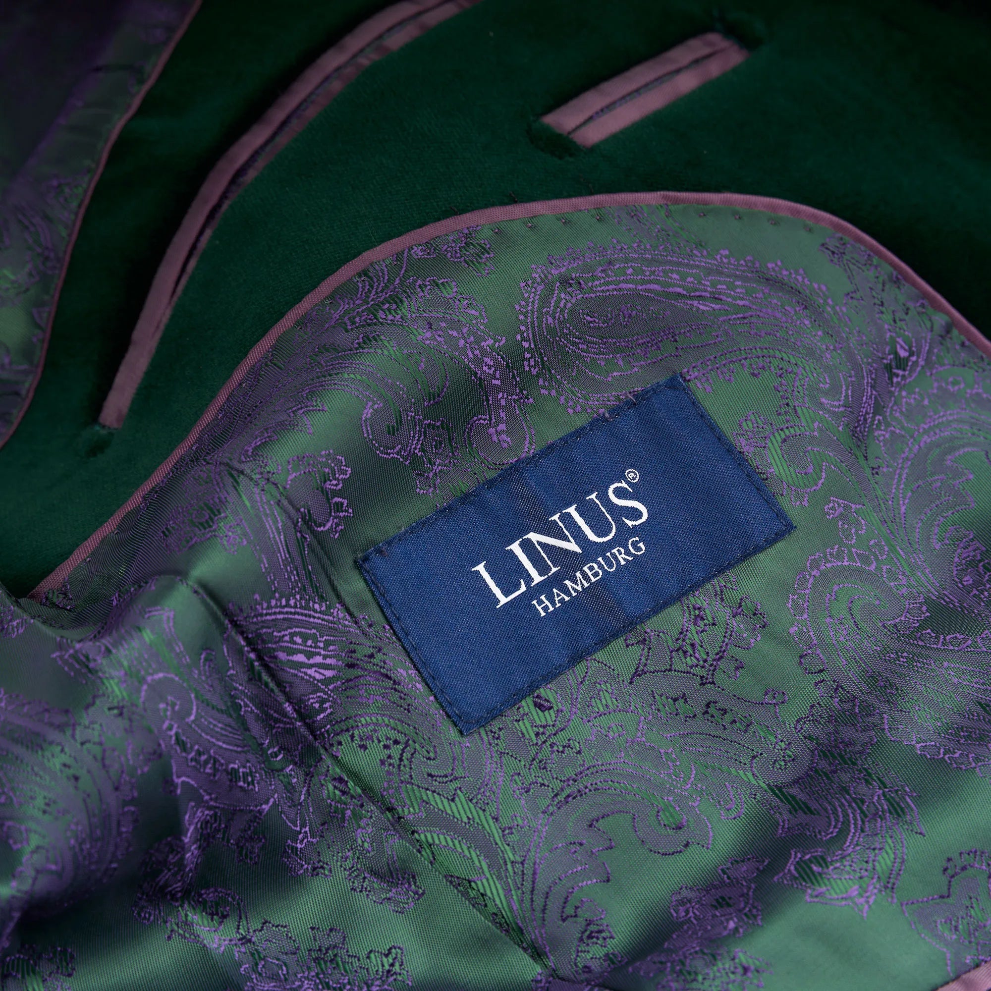 Smoking Sakko Prato aus Samt in Dunkelgrün dkl. grün Bild 6