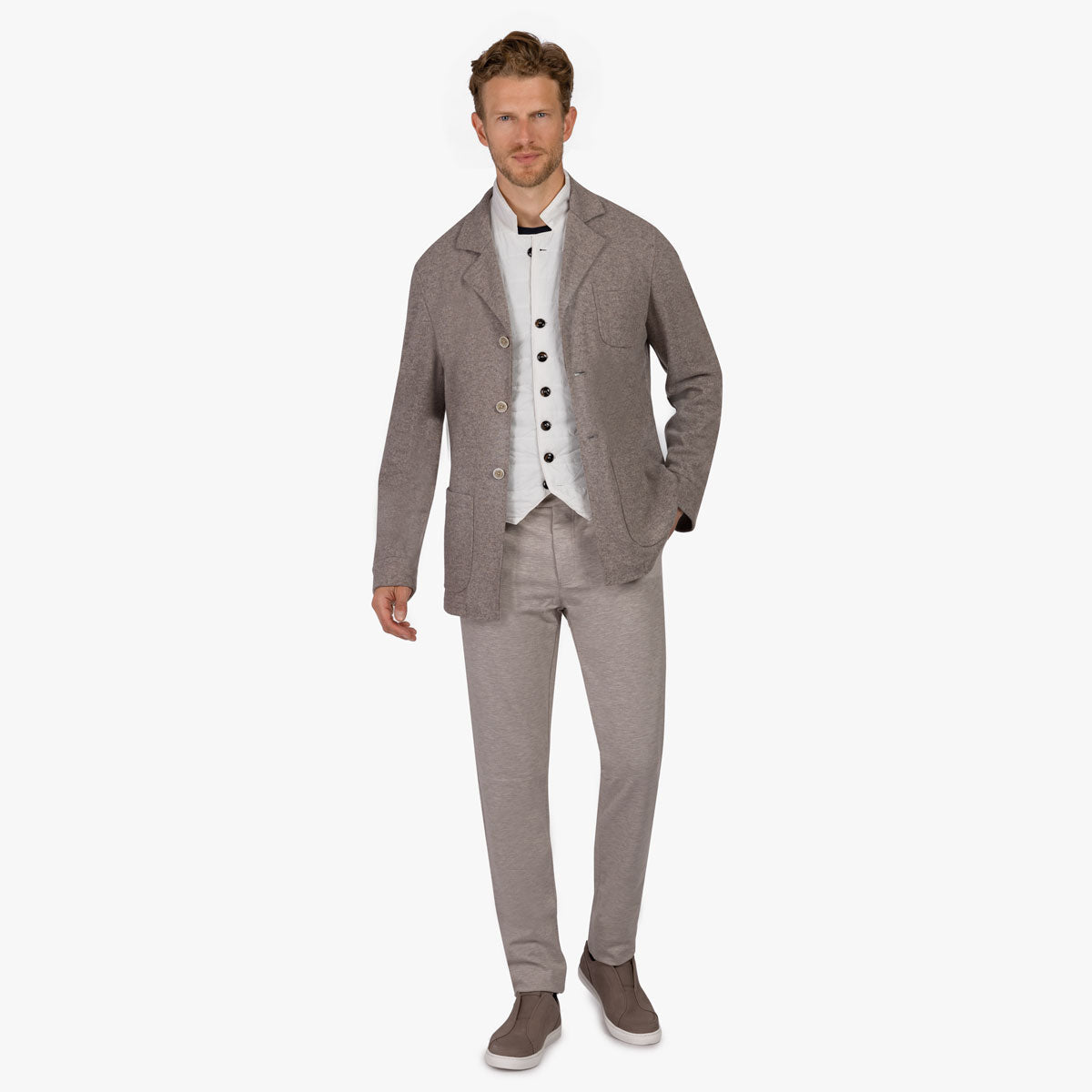 Sakko Barga mit Kaschmir in beige beige Bild 1