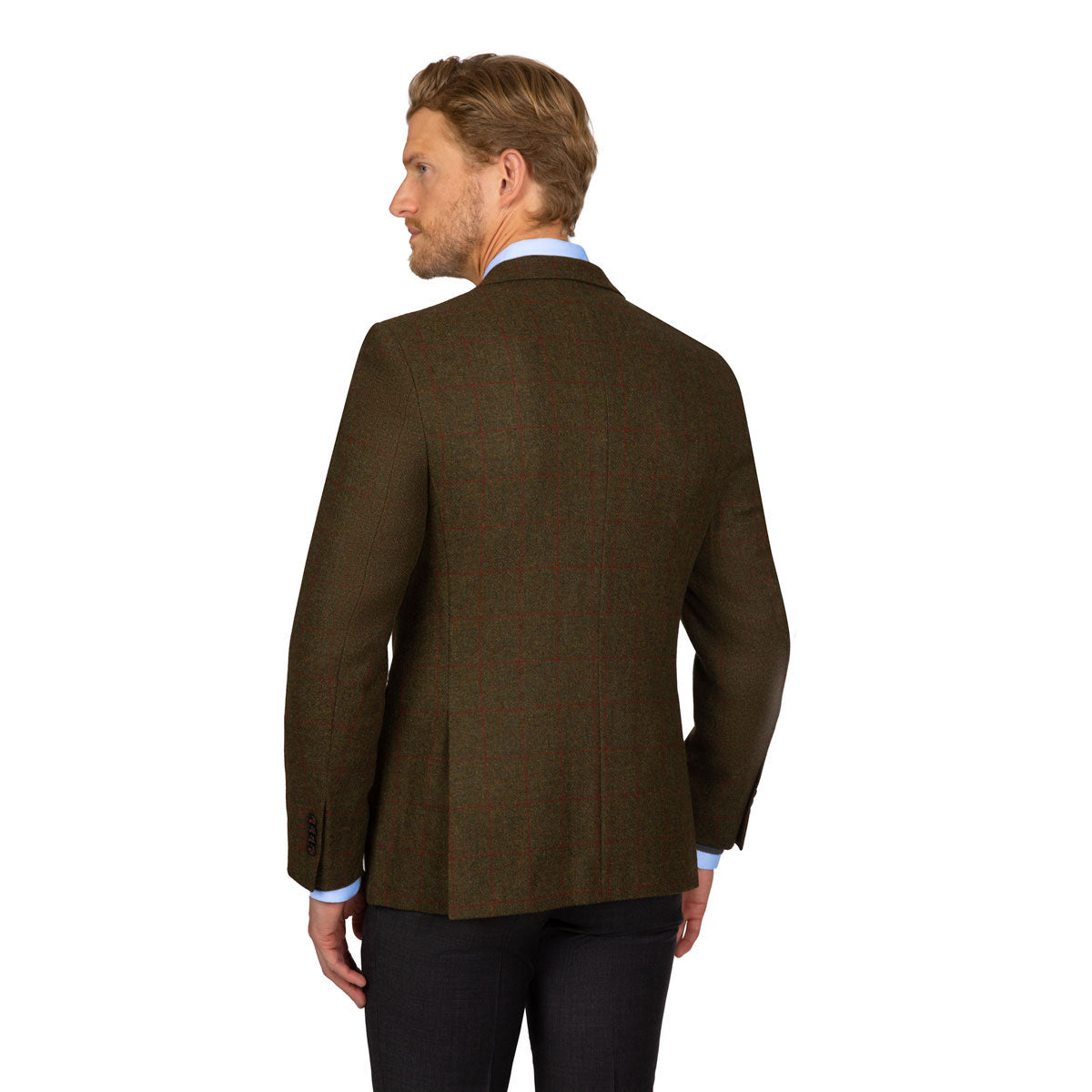 Sakko Fano/N mit rotem Fensterkaro in grün grün Bild 2