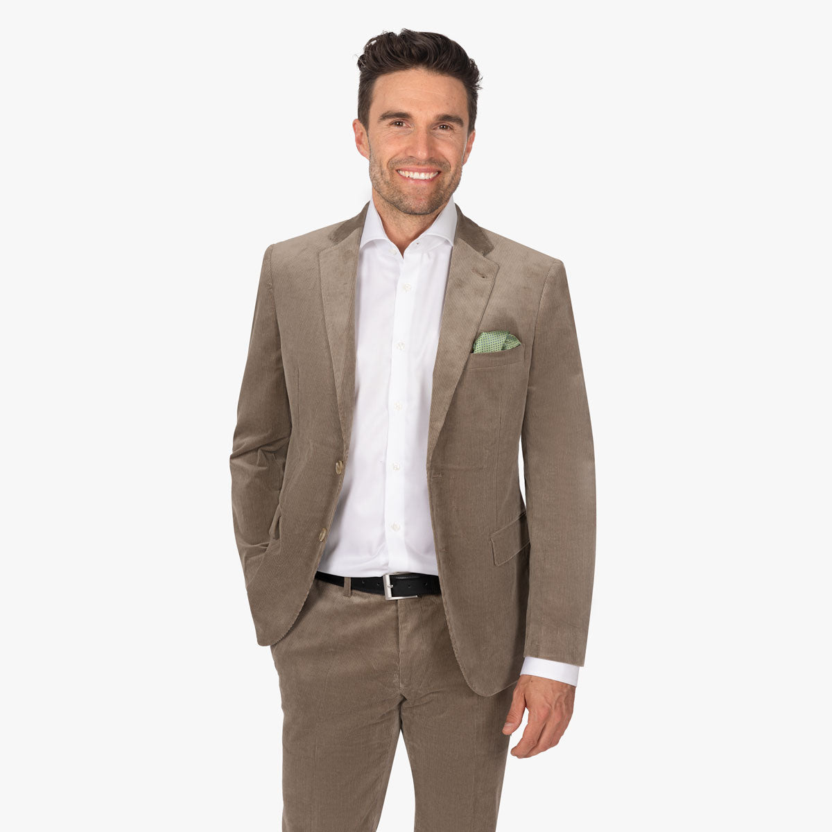 Sakko Genf aus Feincord in Taupe taupe Bild 1