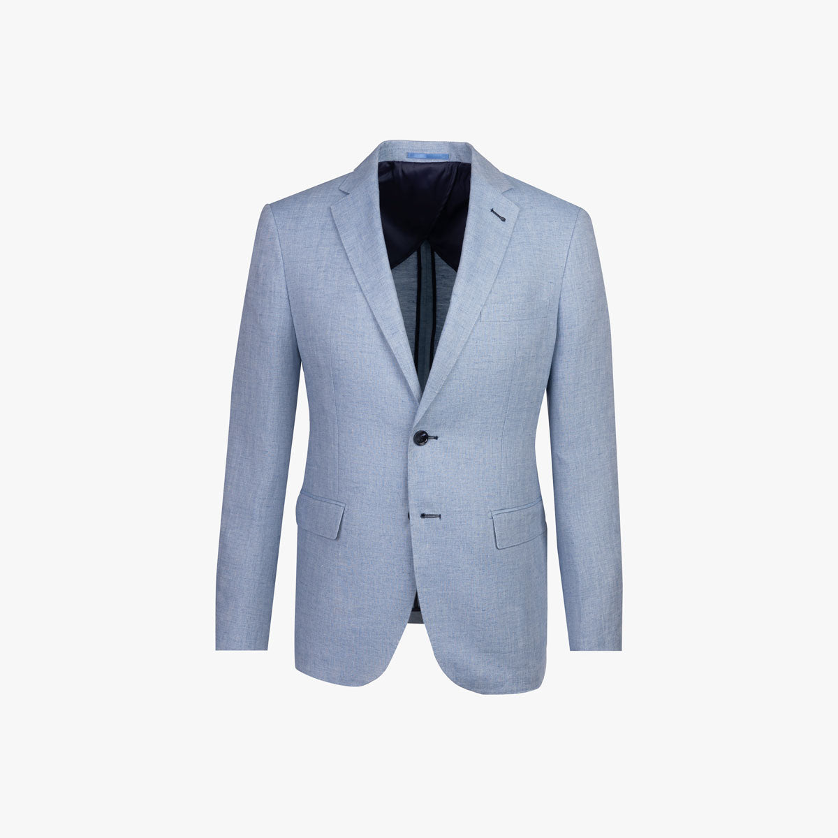 Sakko Genf aus reinem Leinen in hellblau hellblau/gemustert Bild 4