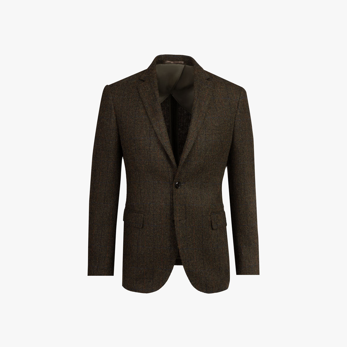 Sakko Genf aus Schurwolle mit Fischgrat in grün grün Bild 5