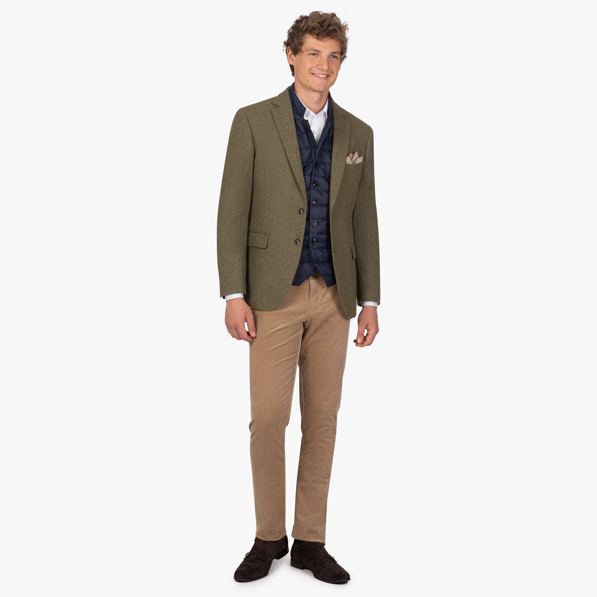 Sakko Genf aus Wollmischung in Grün grün Bild 2