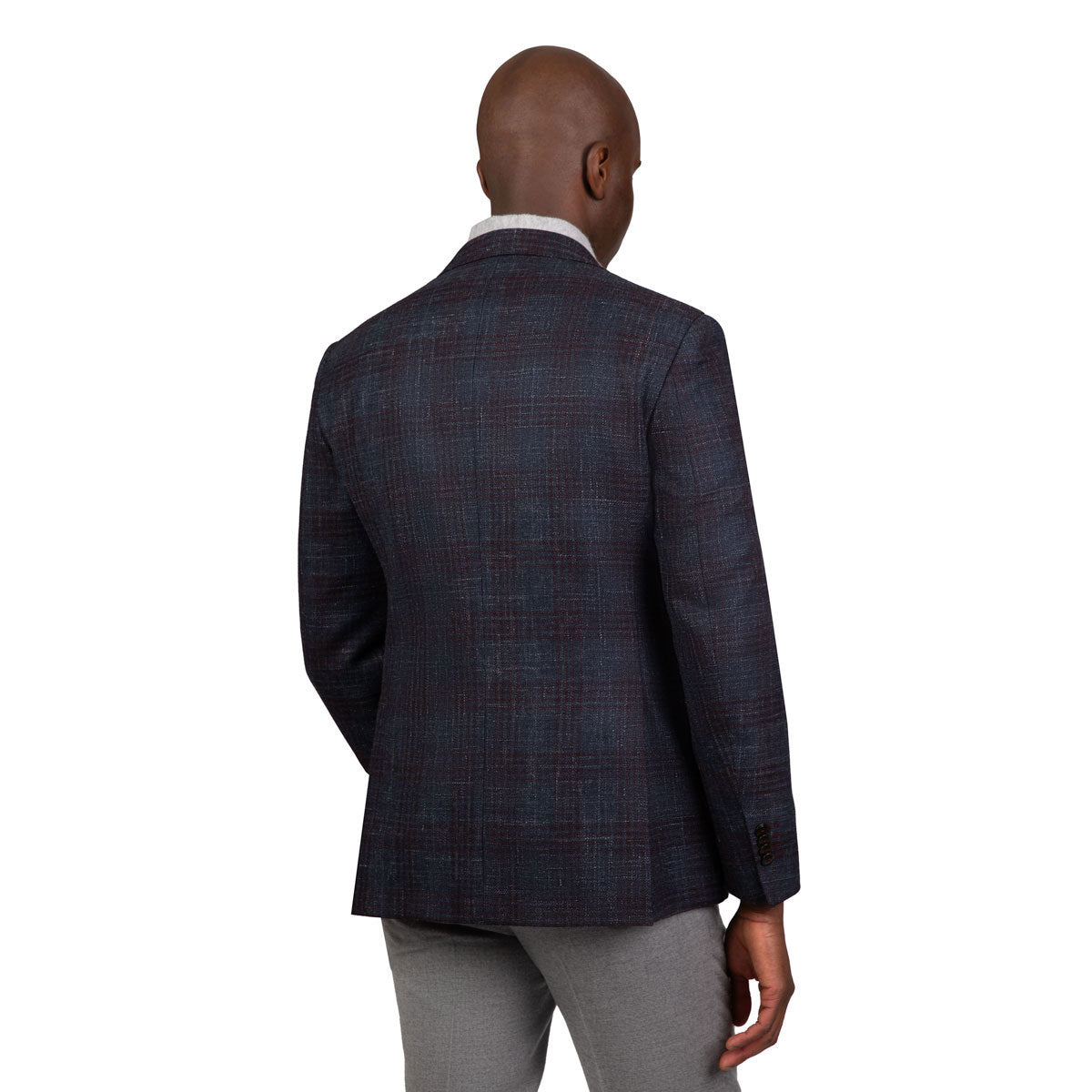 Sakko Genf mit dunkelrotem Karo in blau blau/karo Bild 2