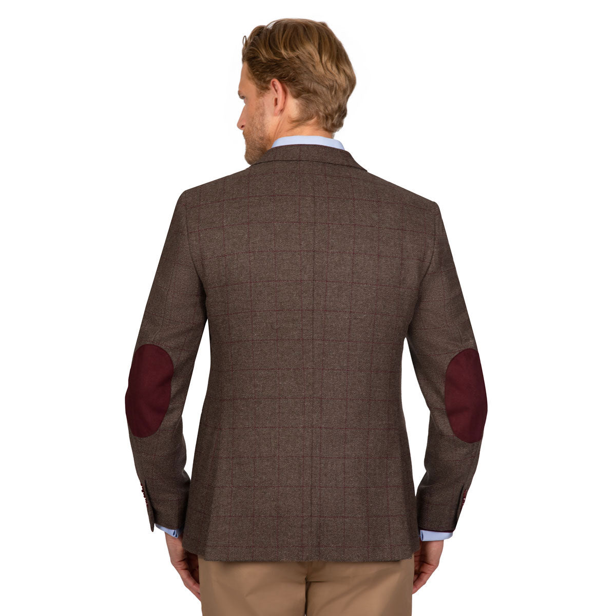 Sakko Genf mit feinem Fensterkaro in dunkelbraun braun/karo Bild 2