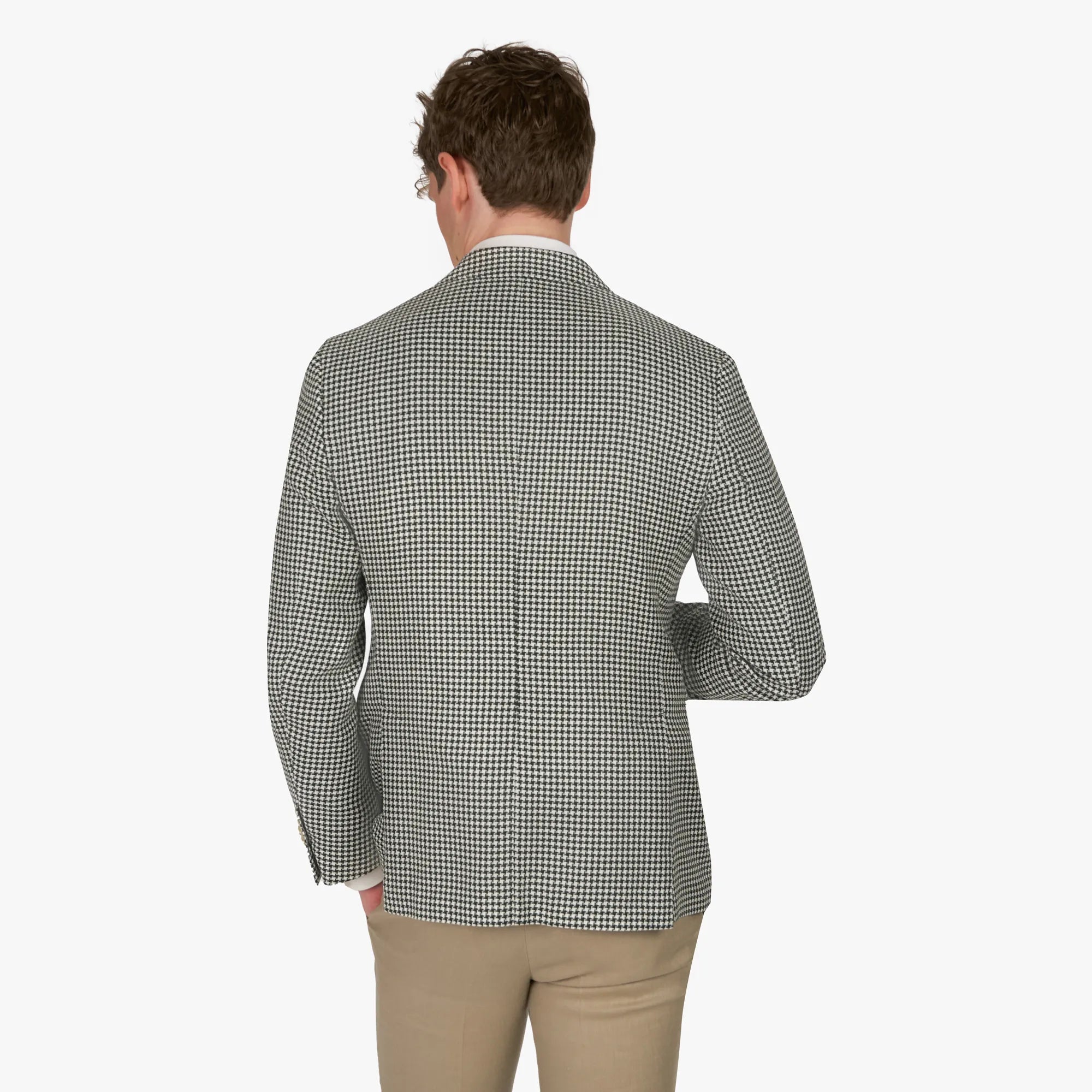 Sakko Genf mit Hahnentritt in Dunkelgrün dkl. grün Bild 2