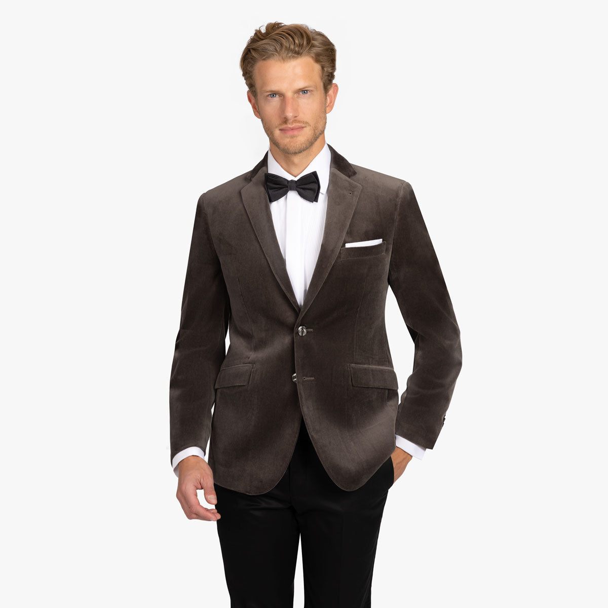 Sakko Genf/S aus Samt in anthrazit charcoul Bild 1