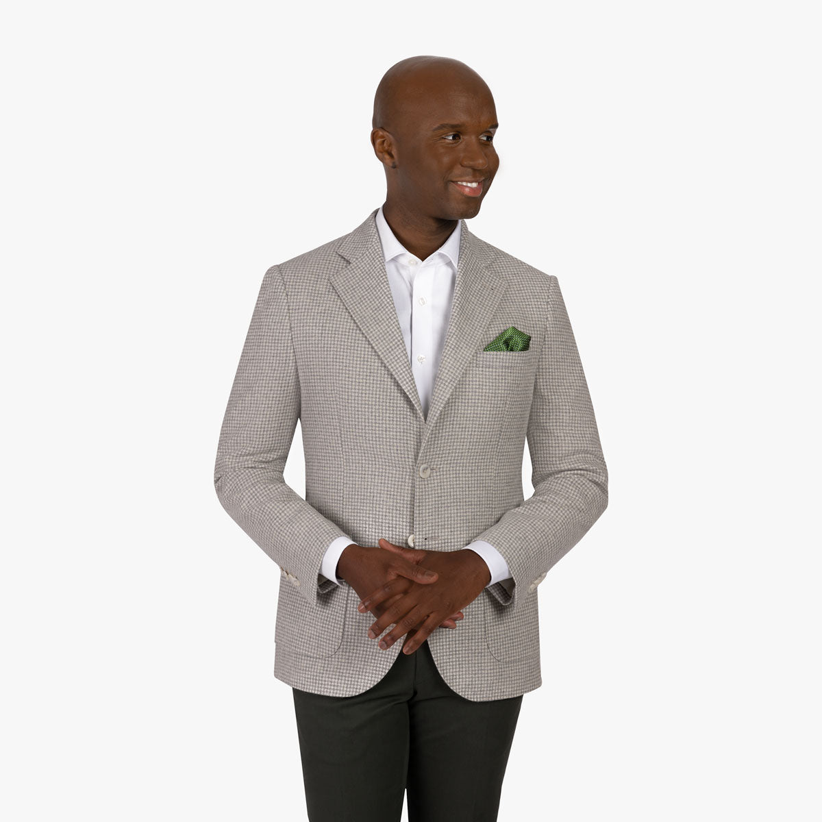 Sakko Havanna mit Hahnentritt in grau offwhite Bild 1