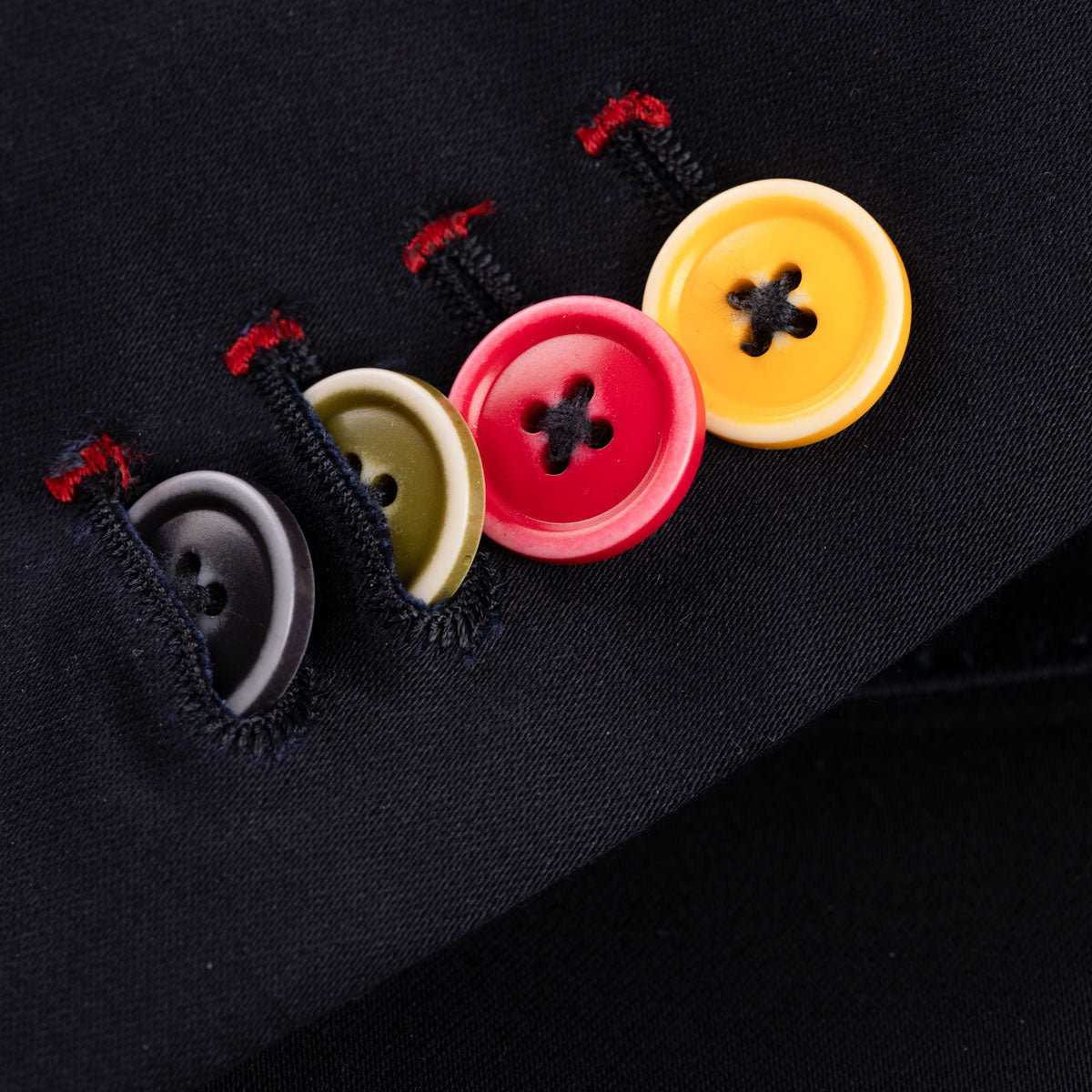 Sakko Pesaro in dunkelblau mit bunten Knöpfen dkl. blau Bild 8