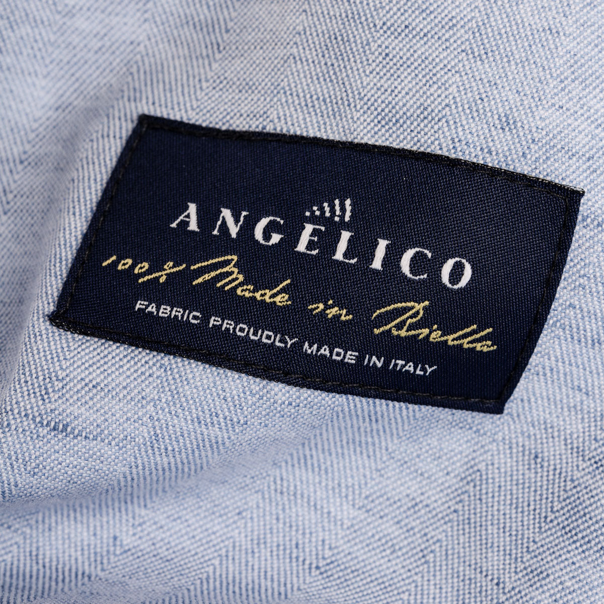 Sakko Prato aus Baumwolle/Leinen in hellblau hellblau/gemustert Bild 4