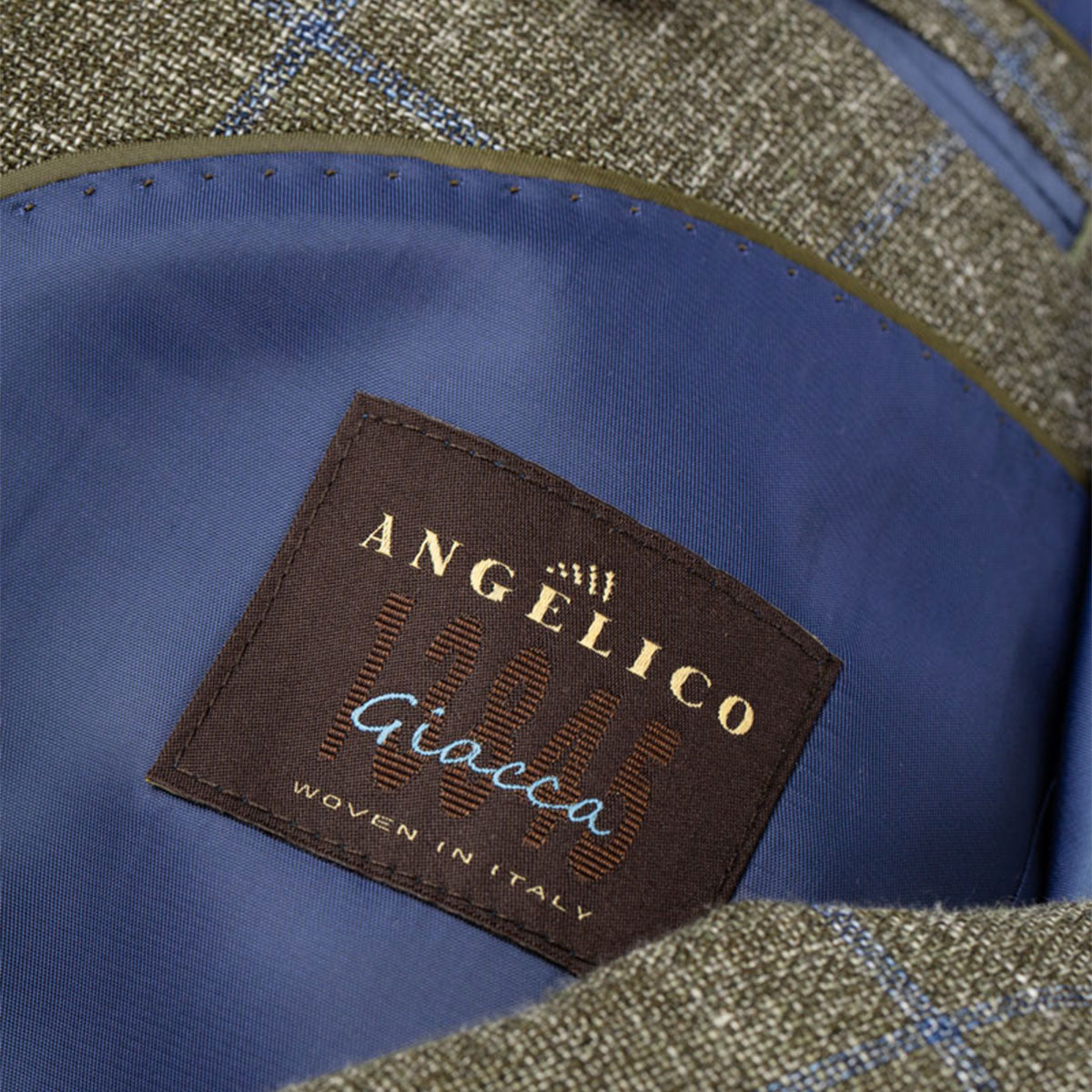 Sakko Prato aus Baumwolle und Leinen in grün grün Bild 2