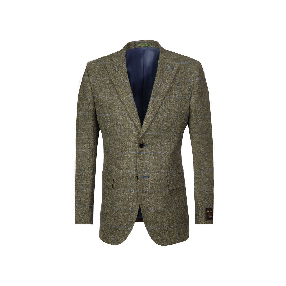 Sakko Prato aus Baumwolle und Leinen in grün grün Bild 3