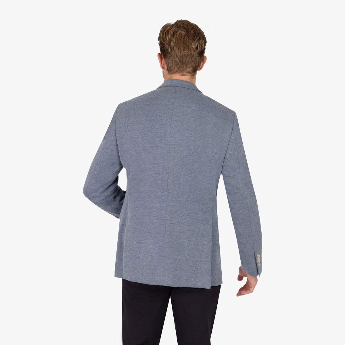 Sakko Prato aus Jersey in Blau blau Bild 3