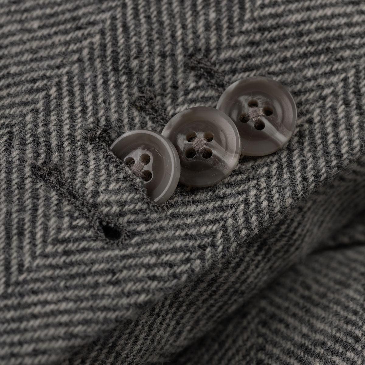 Sakko Prato aus Merino mit Fischgrat in grau grün Bild 4