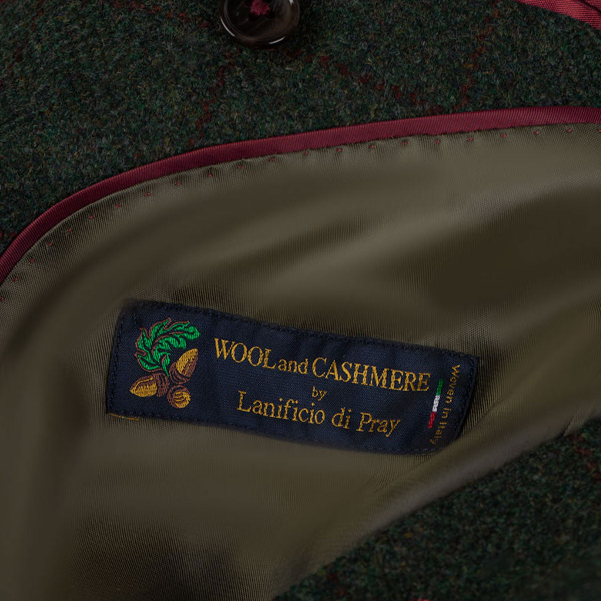 Sakko Prato mit Fensterkaro in dunkelgrün dkl. grün Bild 3