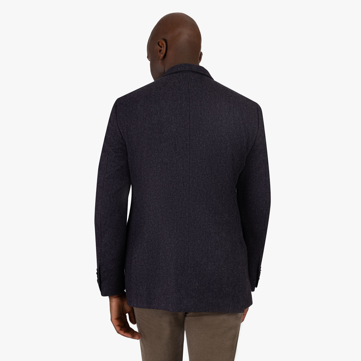 Sakko Prato mit Kaschmir und Fischgrat in blau blau/gemustert Bild 3