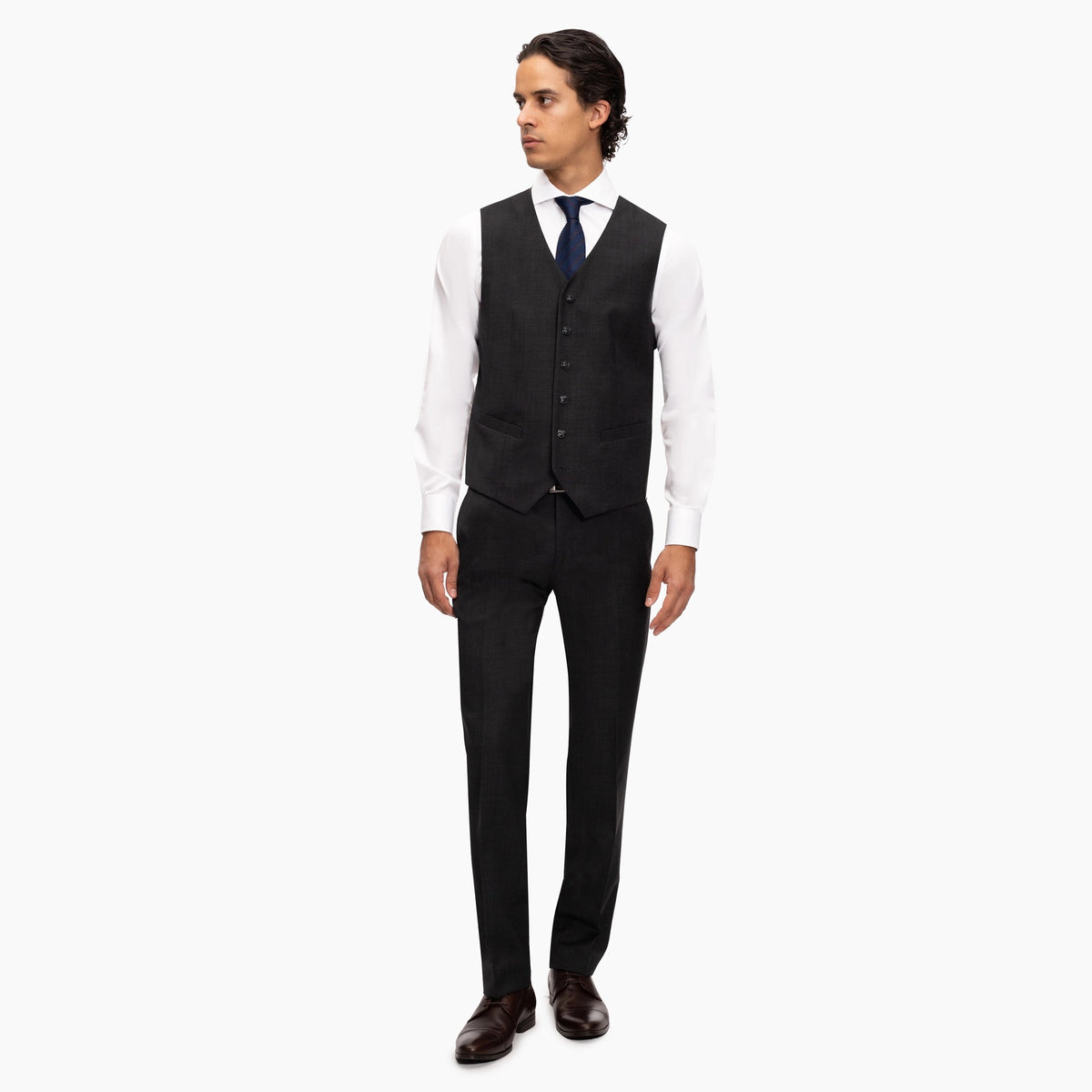Slim Fit Baukastenweste in charcoal antra Bild 2
