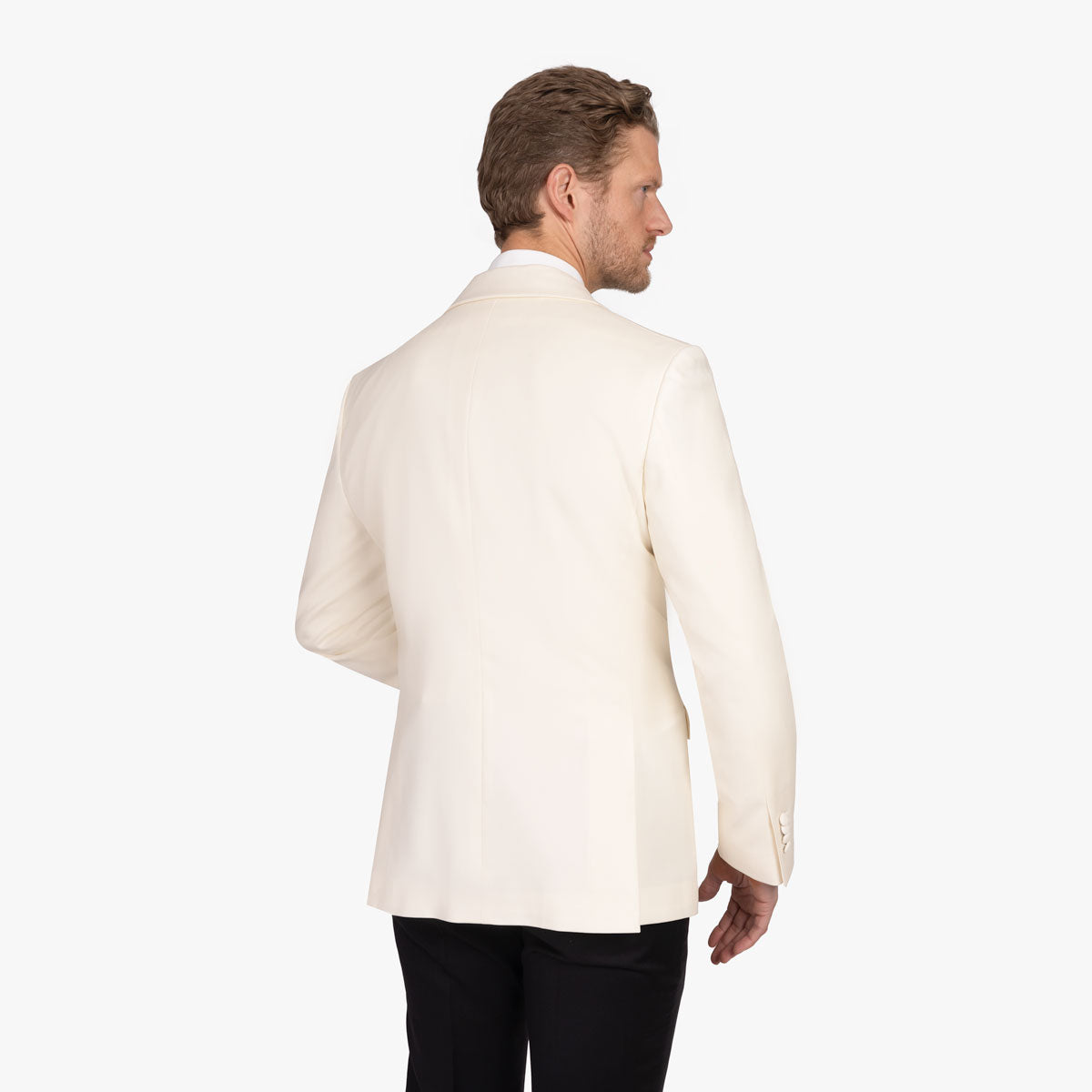 Smoking Sakko Asti aus reiner Schurwolle in offwhite offwhite Bild 2