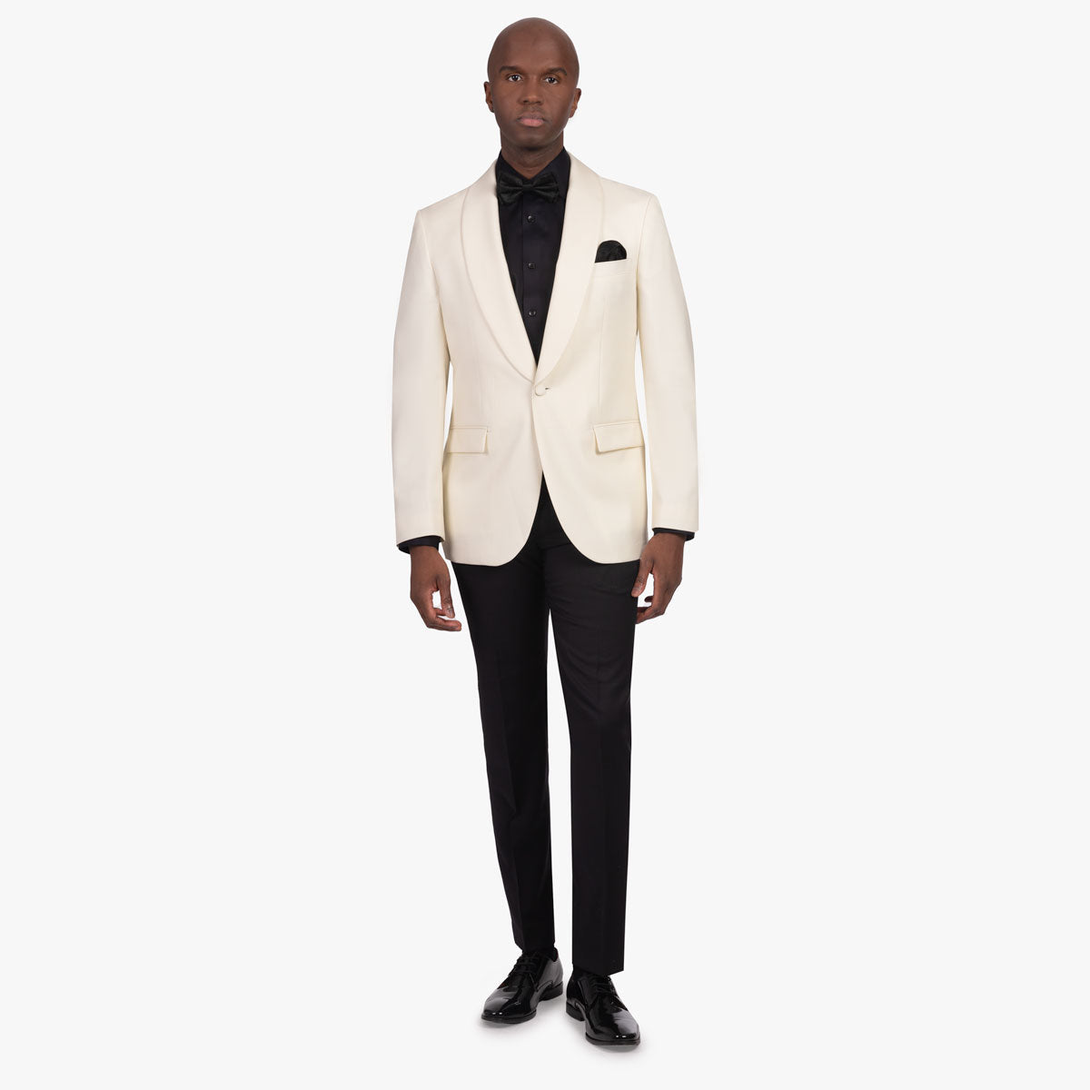 Smoking Sakko Asti aus reiner Schurwolle in offwhite offwhite Bild 3