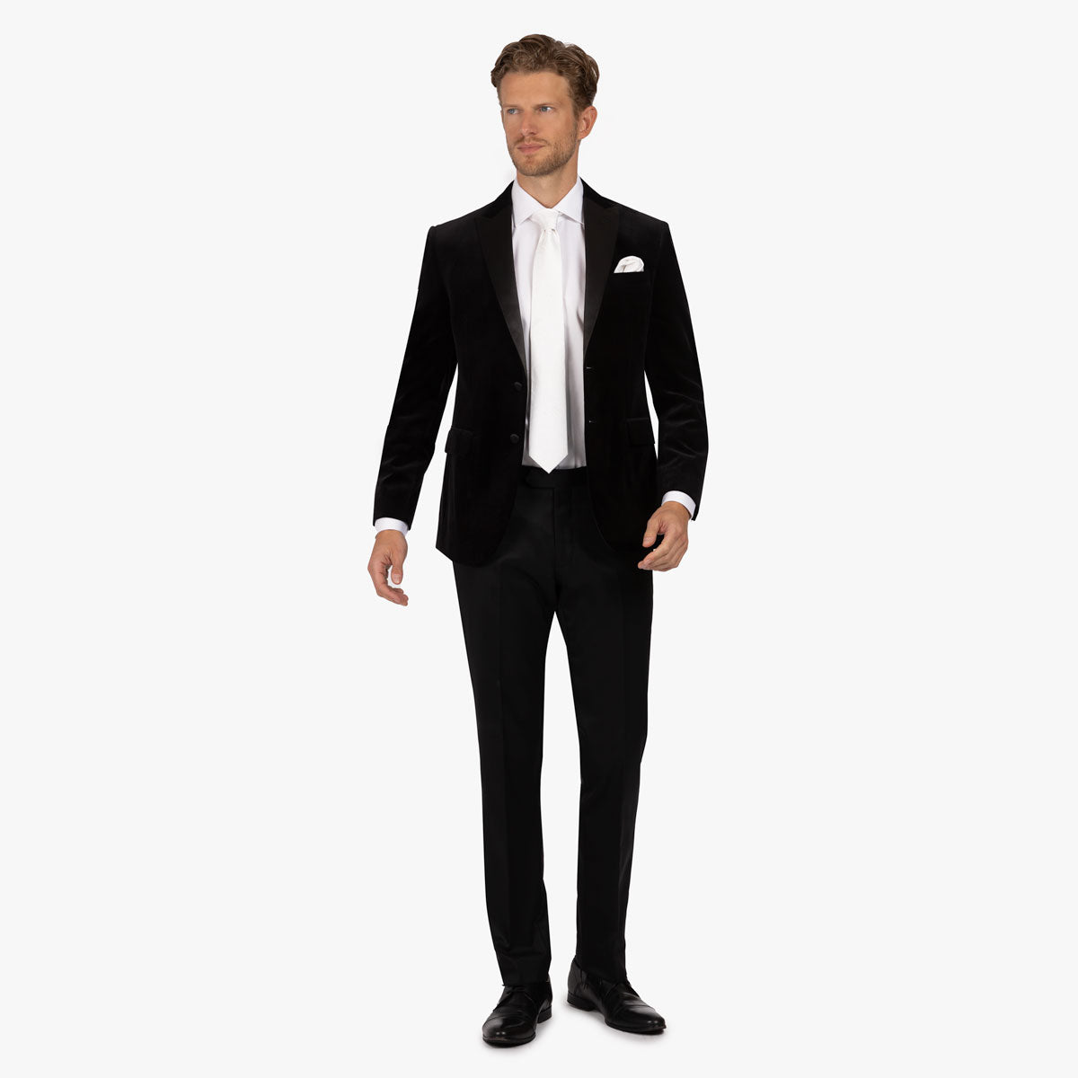 Smoking Sakko Fano aus Samt in schwarz schwarz Bild 1