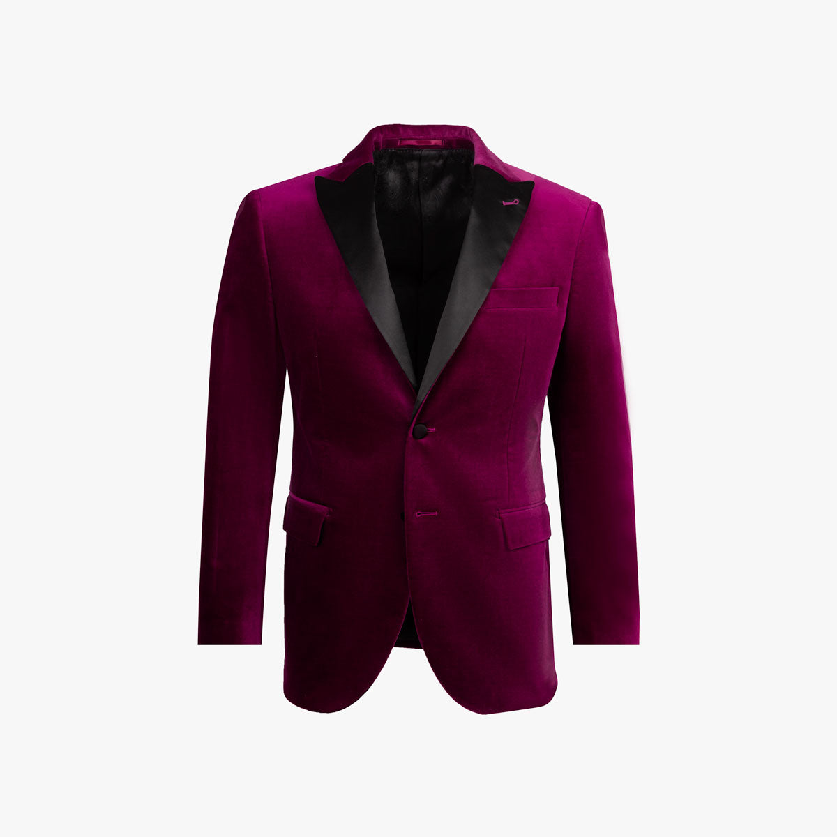 Smoking Sakko Fano aus Samt in magenta magenta Bild 5