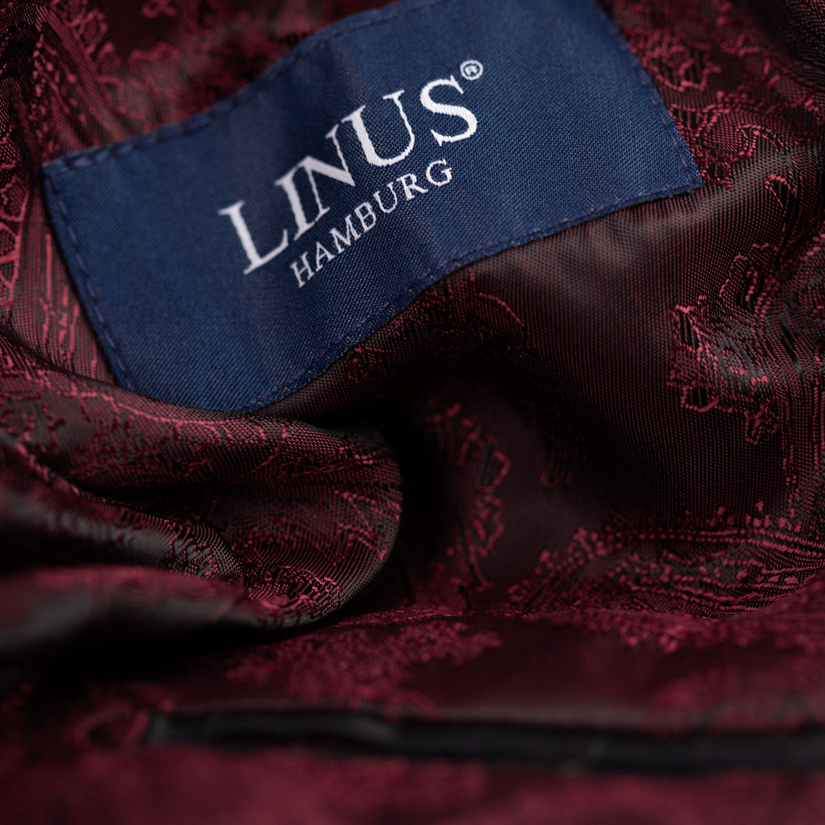 Smoking Sakko Fano aus Samt in burgunderrot dkl. rot Bild 6