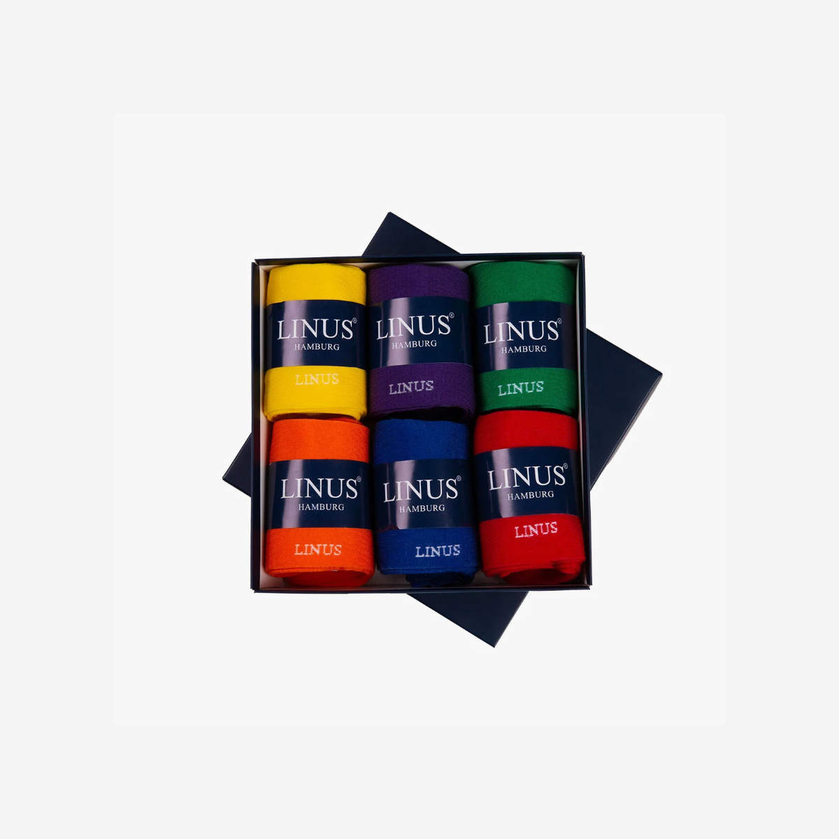 6er Socken Box bunt div. farben Bild 1