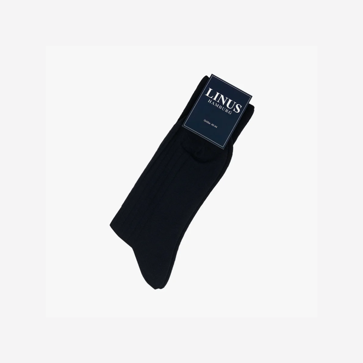 Gerippte Einzelpaar Socken in Dunkelblau drk. blue Bild 1
