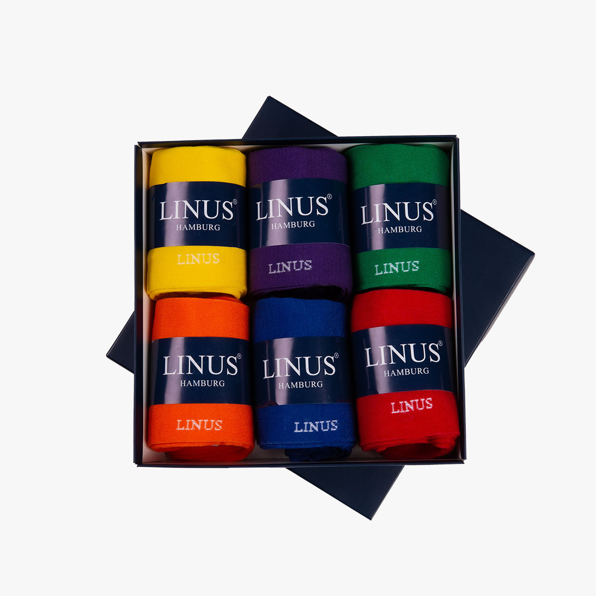 6er Socken Box bunt div. farben Bild 1